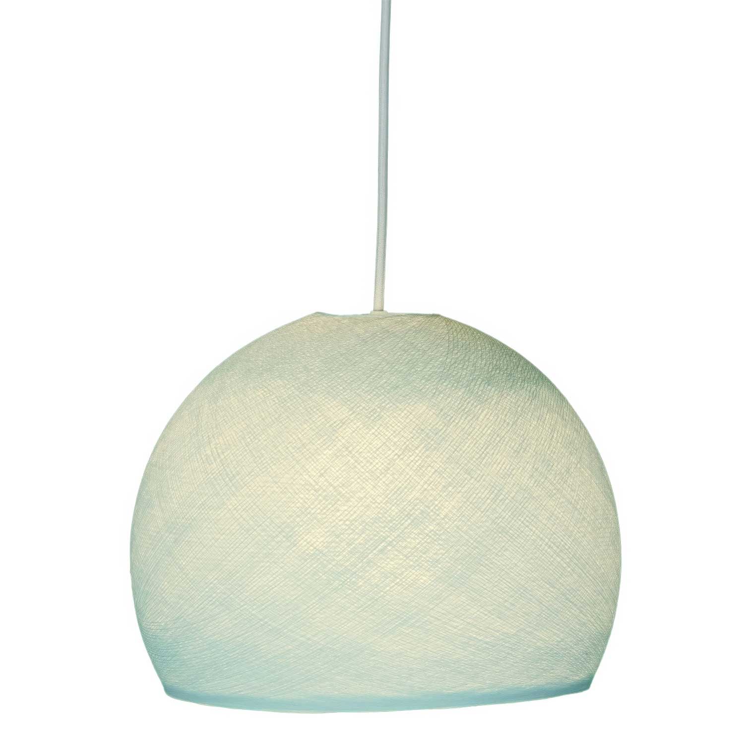 Paralume Cupola in filo 100% fatto a mano - Poliestere Azzurro polvere - Image 2