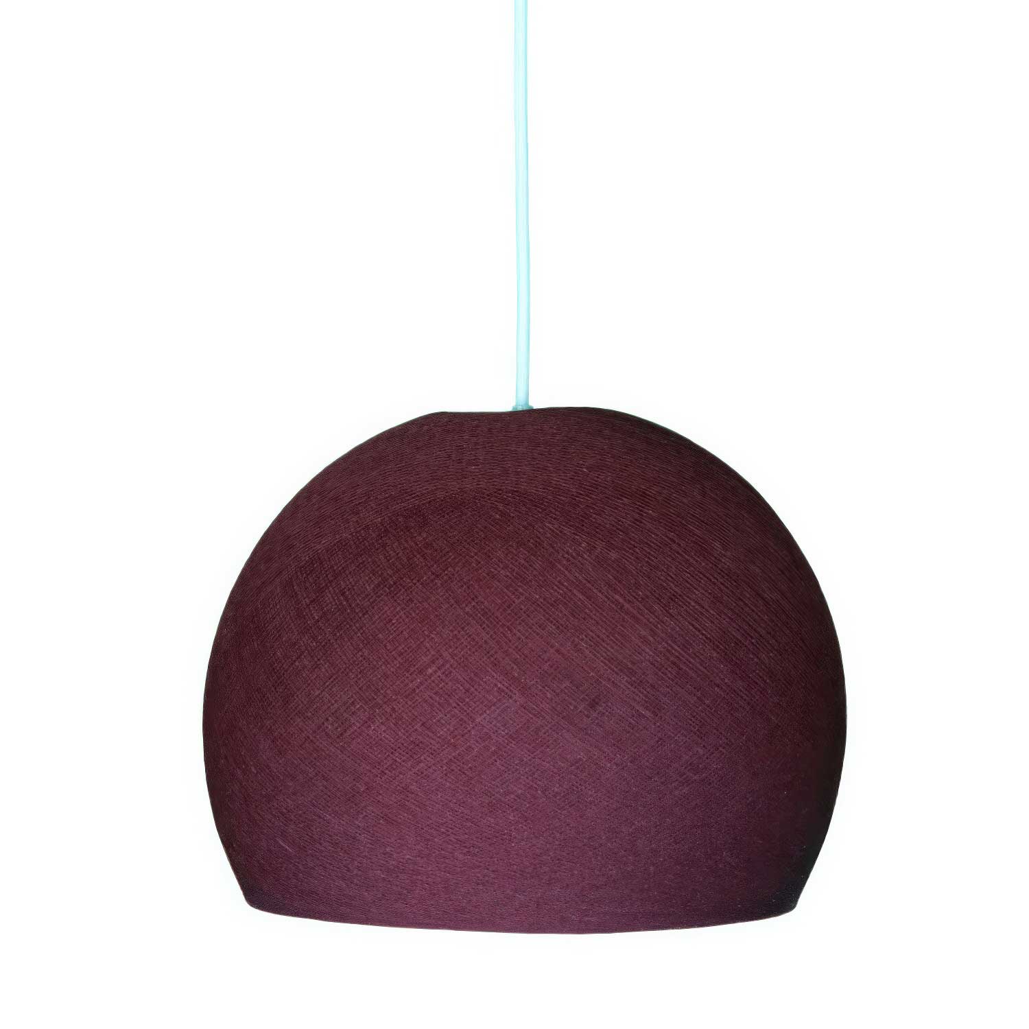 Paralume Cupola in filo 100% fatto a mano - Poliestere Merlot