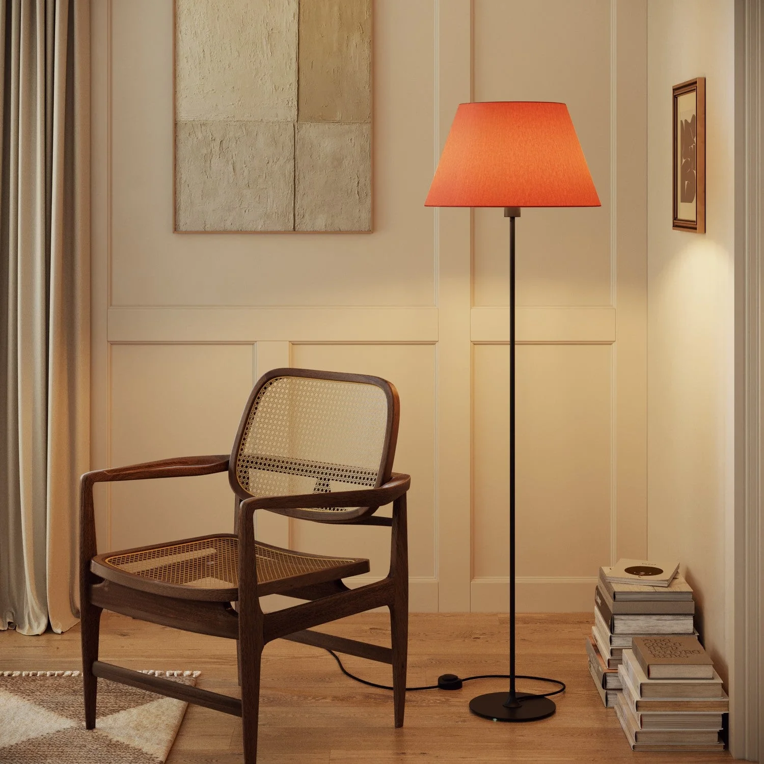 Paralume Impero L per lampada da tavolo o applique con attacco E27 - Made in Italy - Cinette Aragosta - Image 2