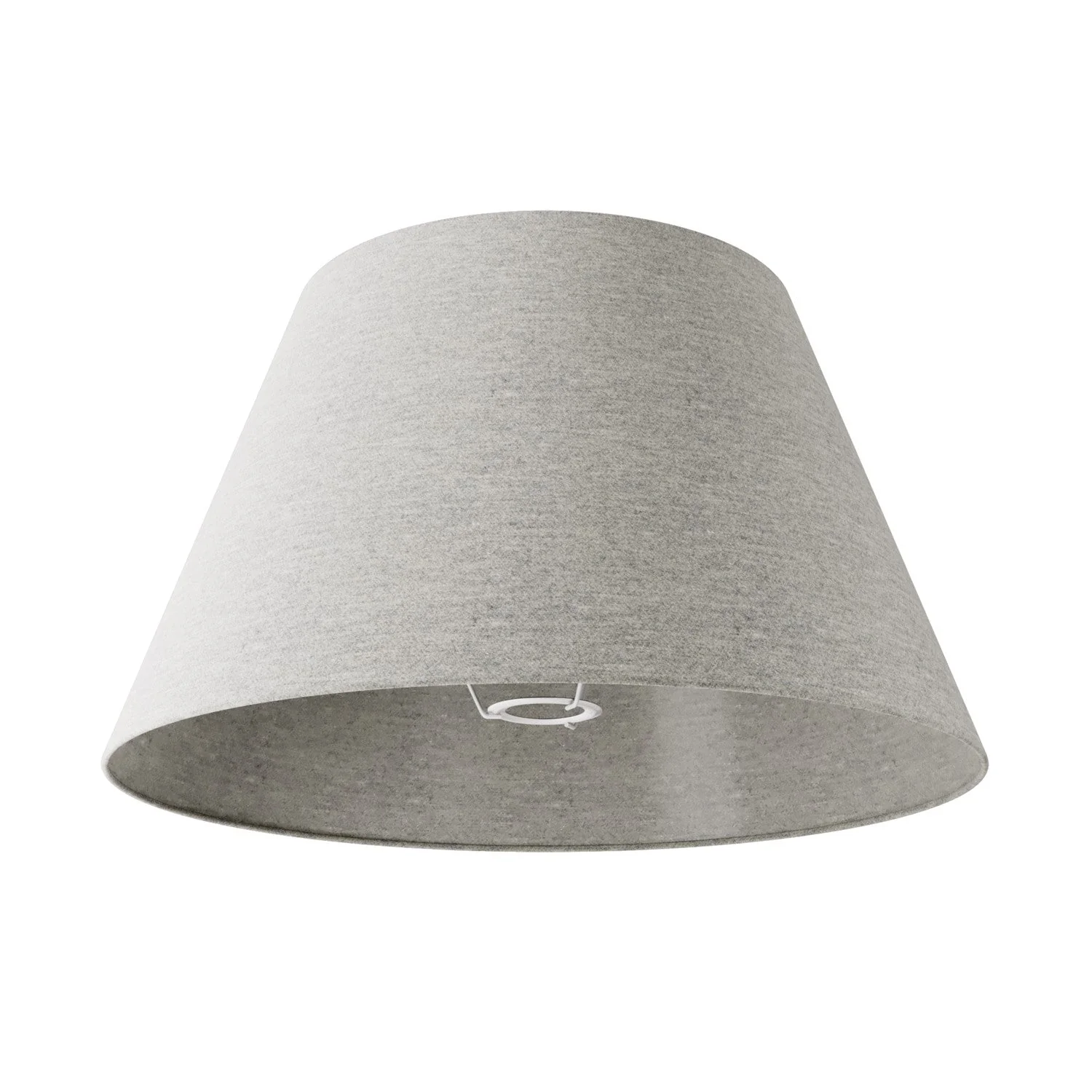 Paralume Impero L per lampada da tavolo o applique con attacco E27 - Made in Italy - Lana Grigio Chiaro