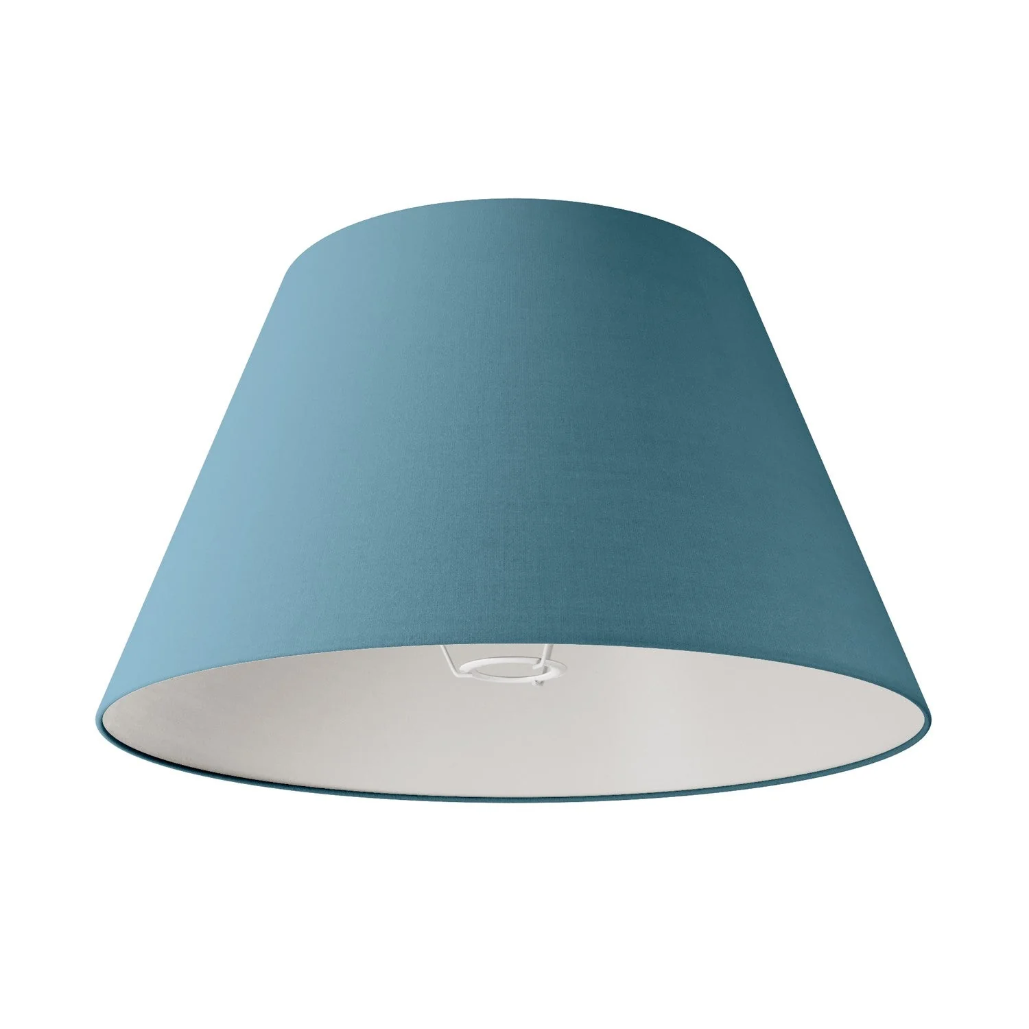 Paralume Impero L per lampada da tavolo o applique con attacco E27 - Made in Italy - Teletta Azzurro