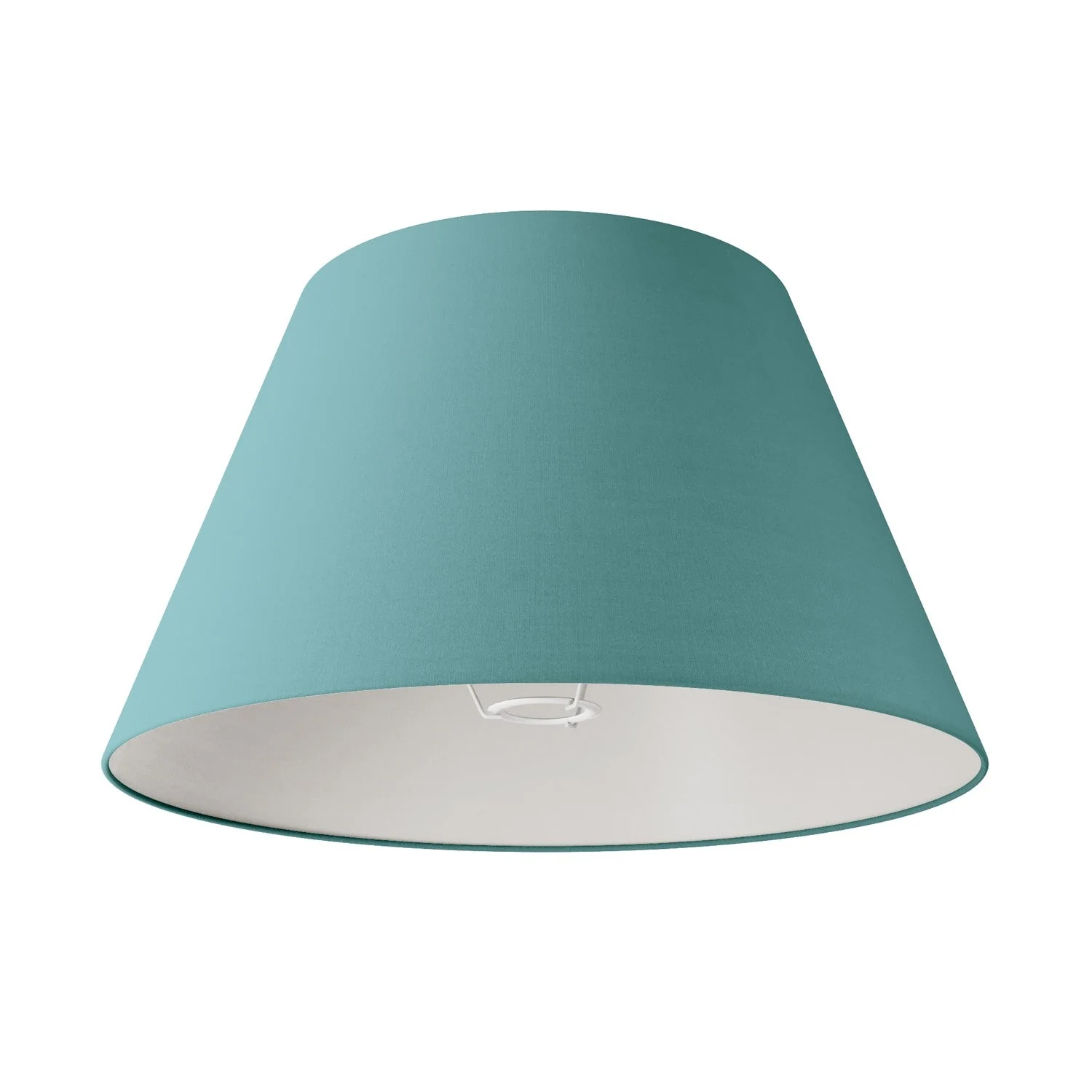 Paralume Impero L per lampada da tavolo o applique con attacco E27 - Made in Italy - Teletta Verde Dubbio