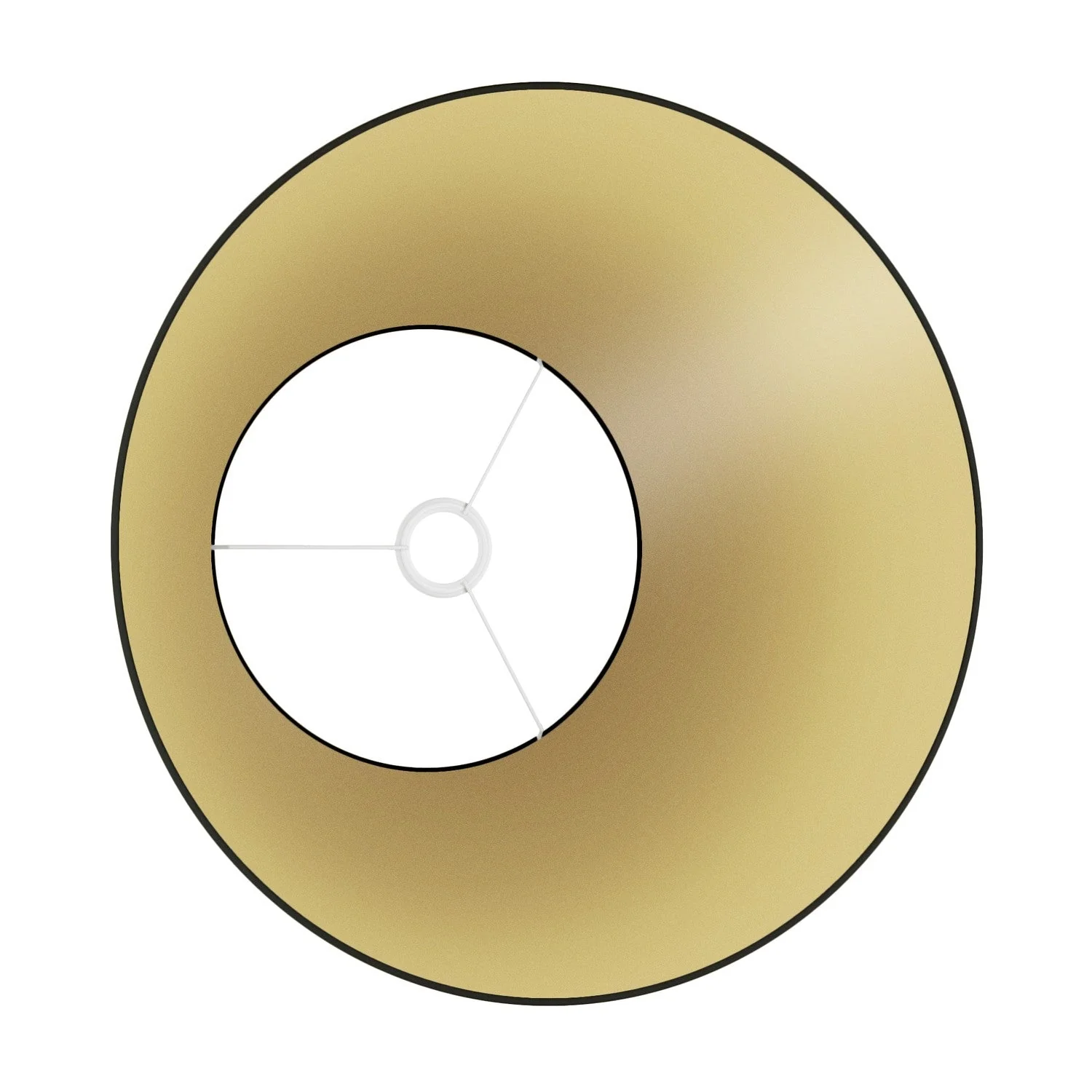 Paralume Impero L per sospensione con attacco E27 - Made in Italy - Nero/Oro - Image 3