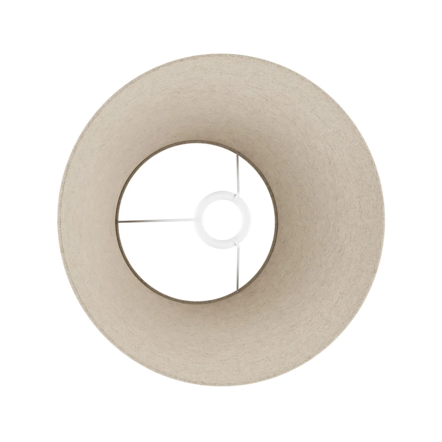 Paralume Impero M in tessuto per lampada da terra con attacco E27 - Made in Italy - Lana Beige - Image 3