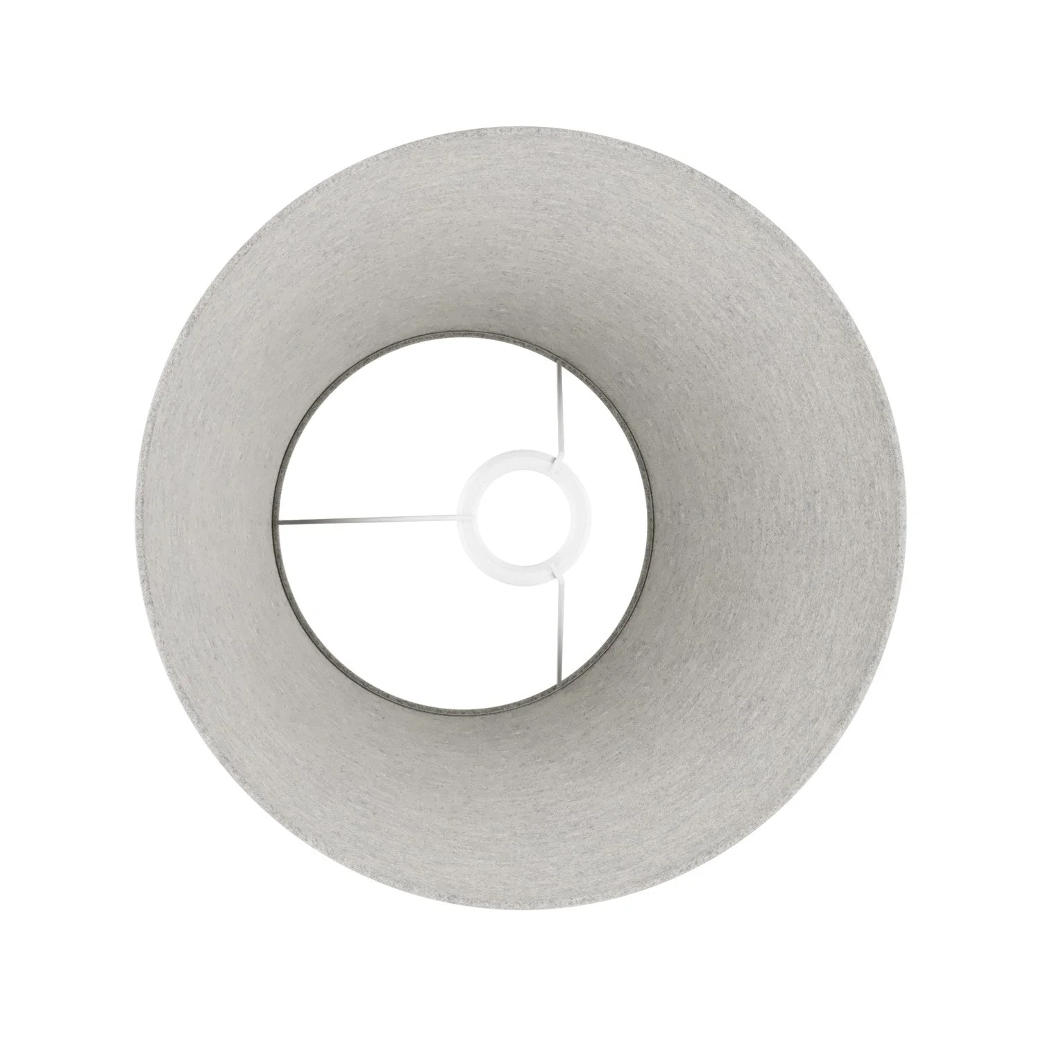 Paralume Impero M in tessuto per lampada da terra con attacco E27 - Made in Italy - Lana Grigio Chiaro - Image 3