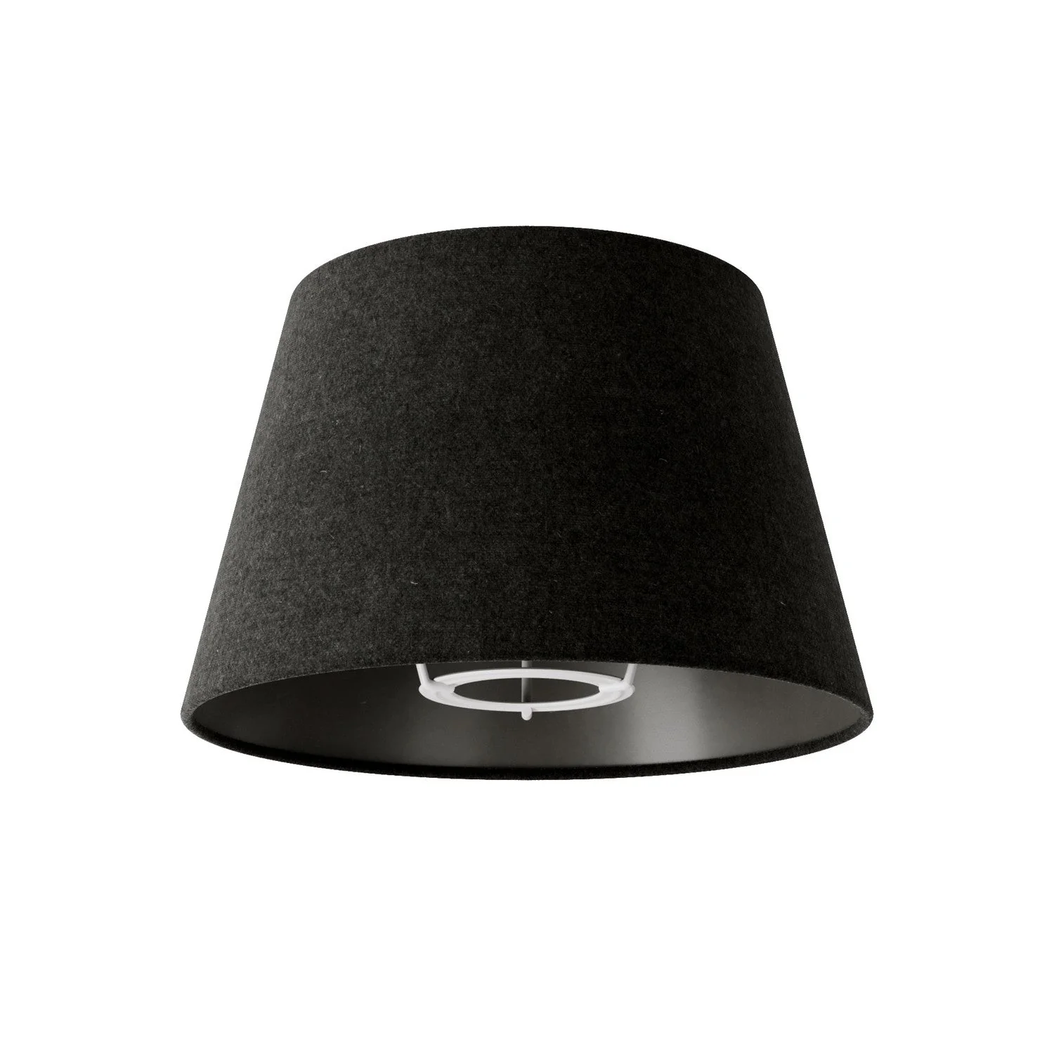Paralume Impero S con attacco E27 per lampada da tavolo o applique - Made in Italy - Lana Grigio Scuro