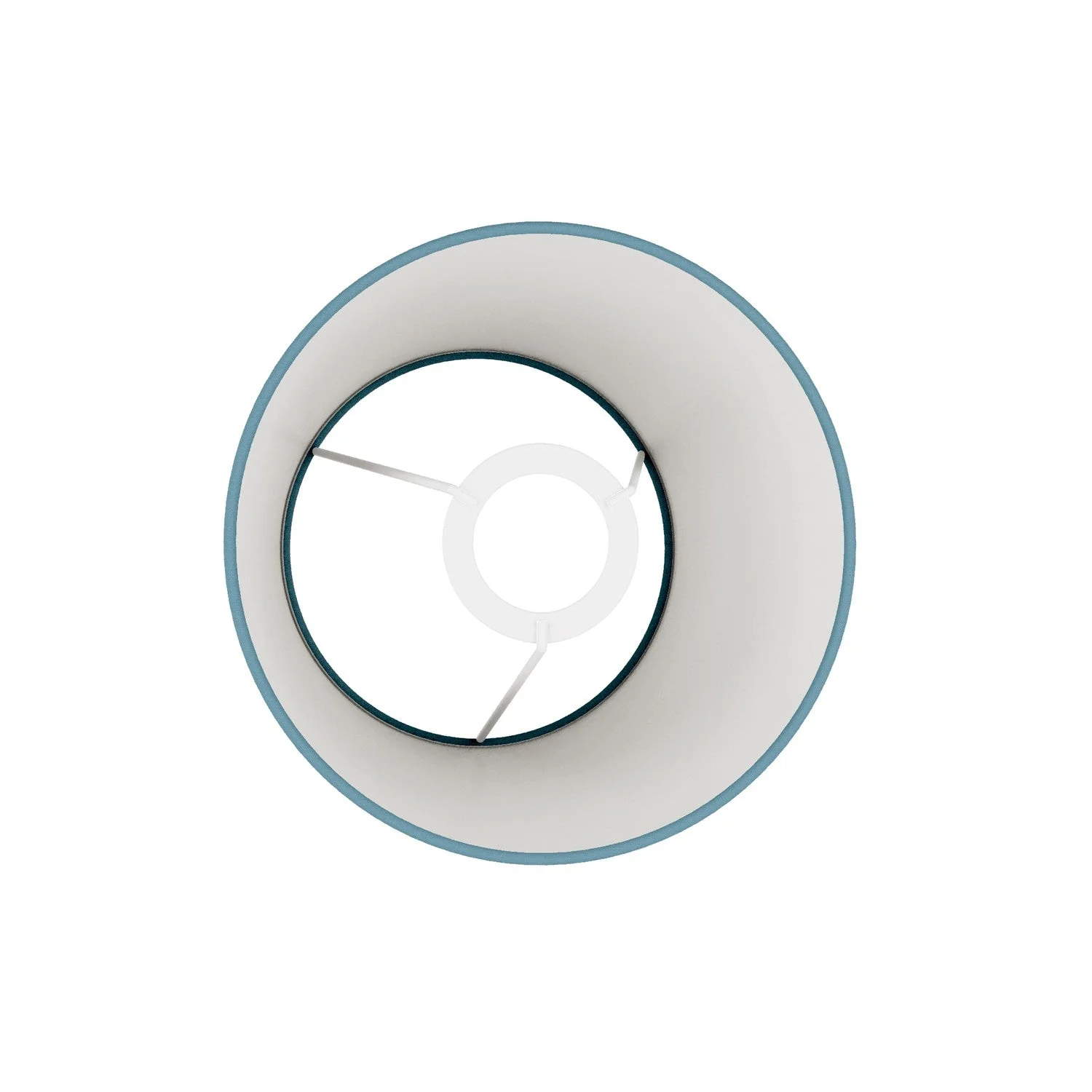 Paralume Impero S con attacco E27 per lampada da tavolo o applique - Made in Italy - Teletta Azzurro Severo - Image 3