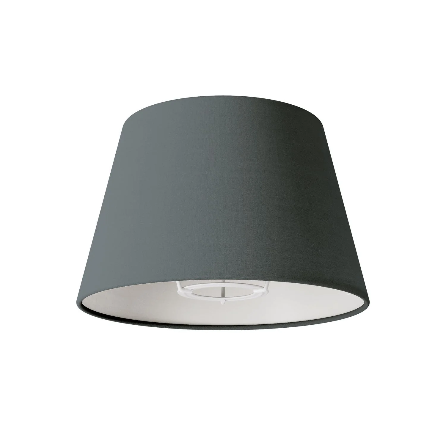 Paralume Impero S con attacco E27 per lampada da tavolo o applique - Made in Italy - Teletta Grigio Scuro