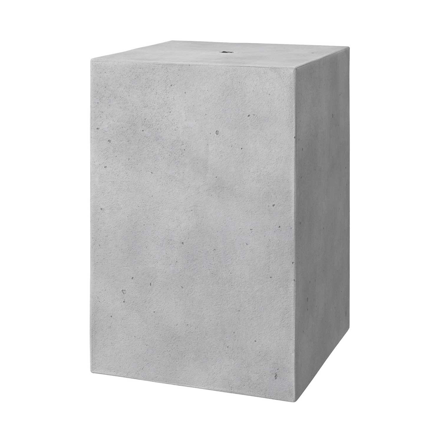 Paralume in cemento Cubo per lampada a sospensione, completo di serracavo e portalampada E27 - Cemento chiaro - Image 3