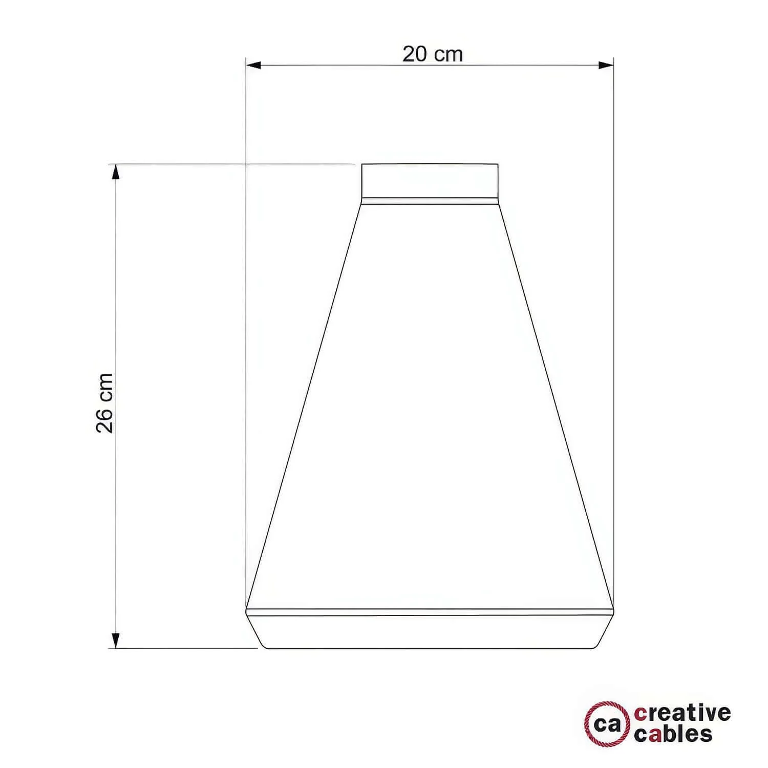 Paralume in cemento Imbuto per lampada a sospensione, completo di serracavo e portalampada E27 - Cemento chiaro - Image 5