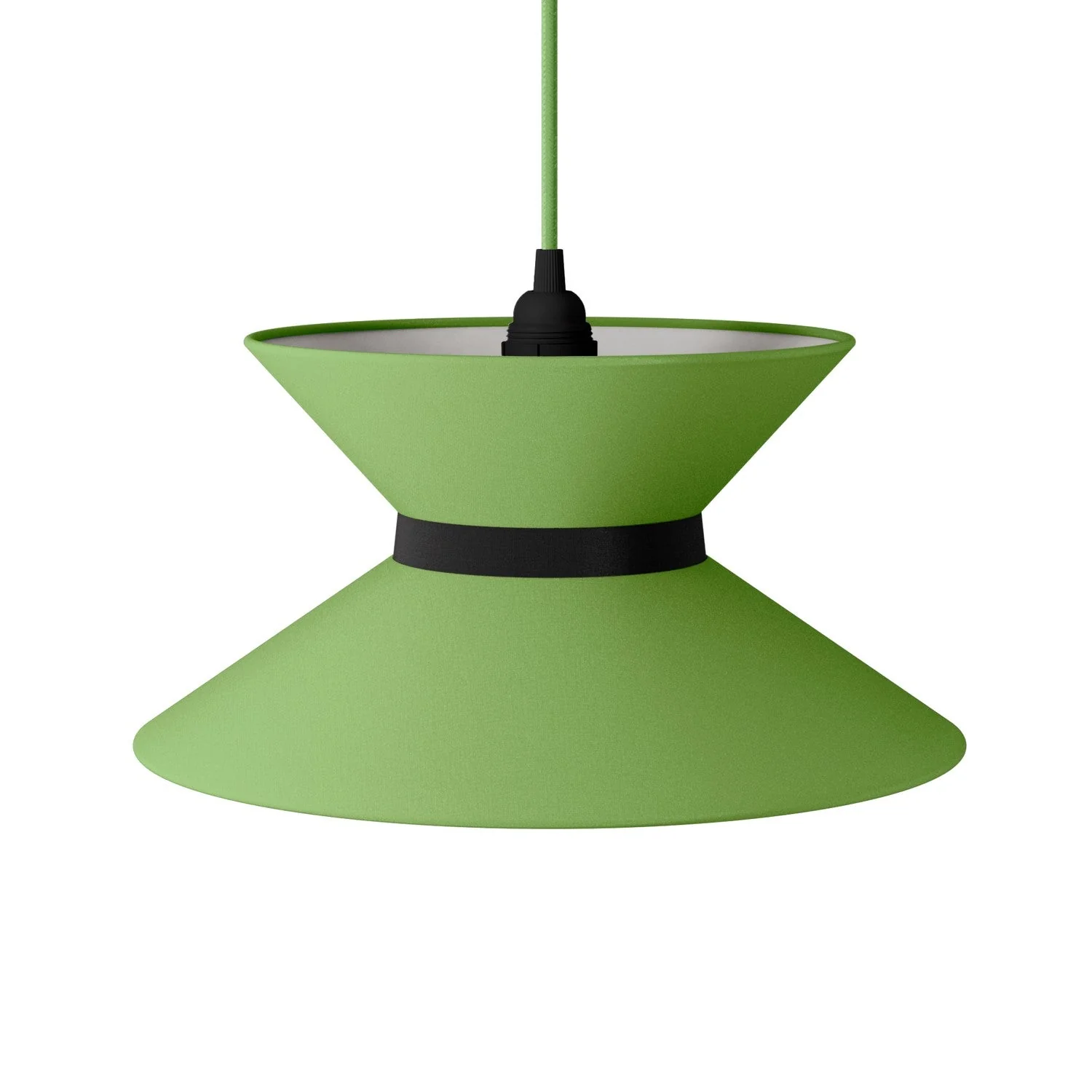 Paralume in tessuto Clessidra Cinette verde pistacchio - Made in Italy - Image 13