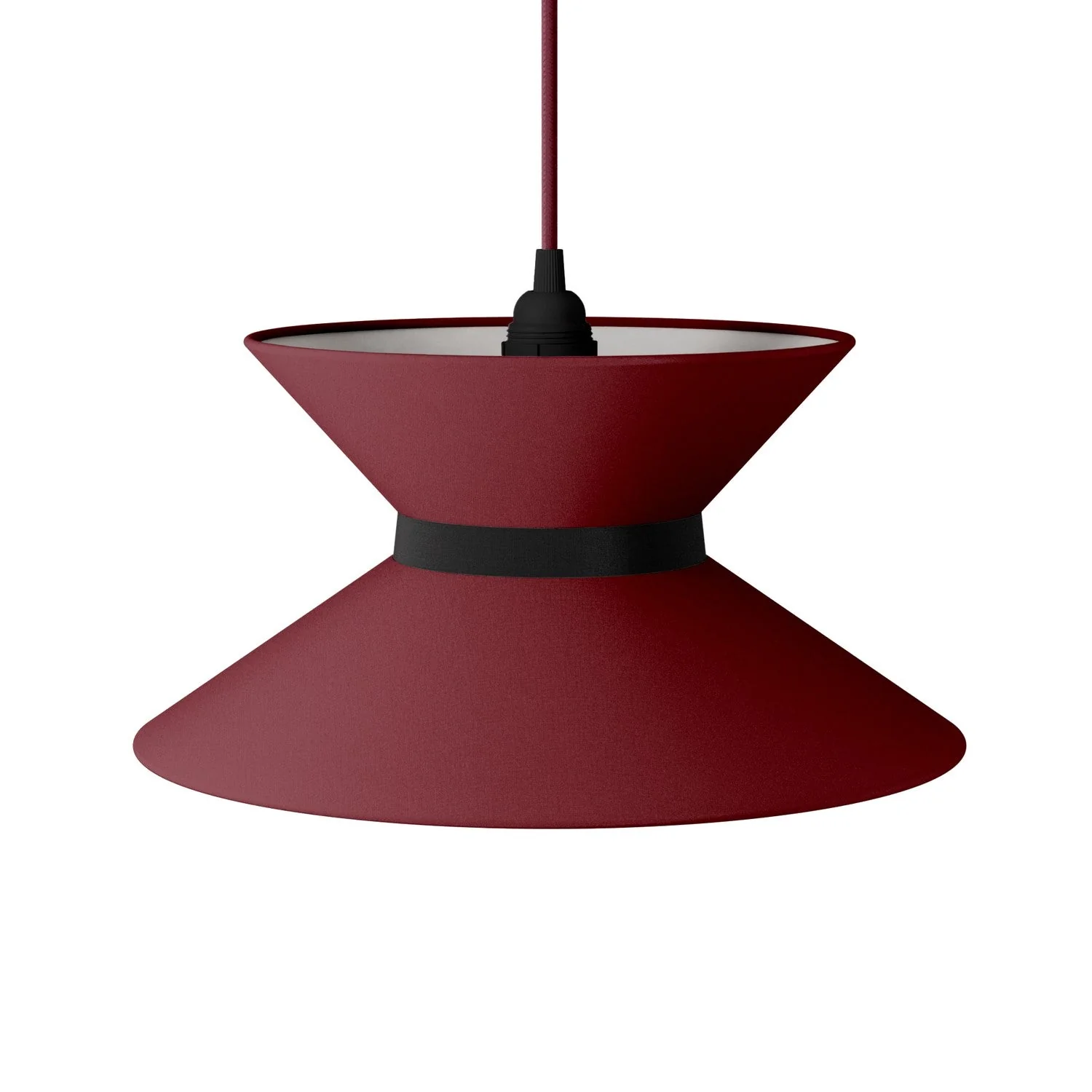 Paralume in tessuto Clessidra per lampada a sospensione - Arenal Bordeaux - Image 13