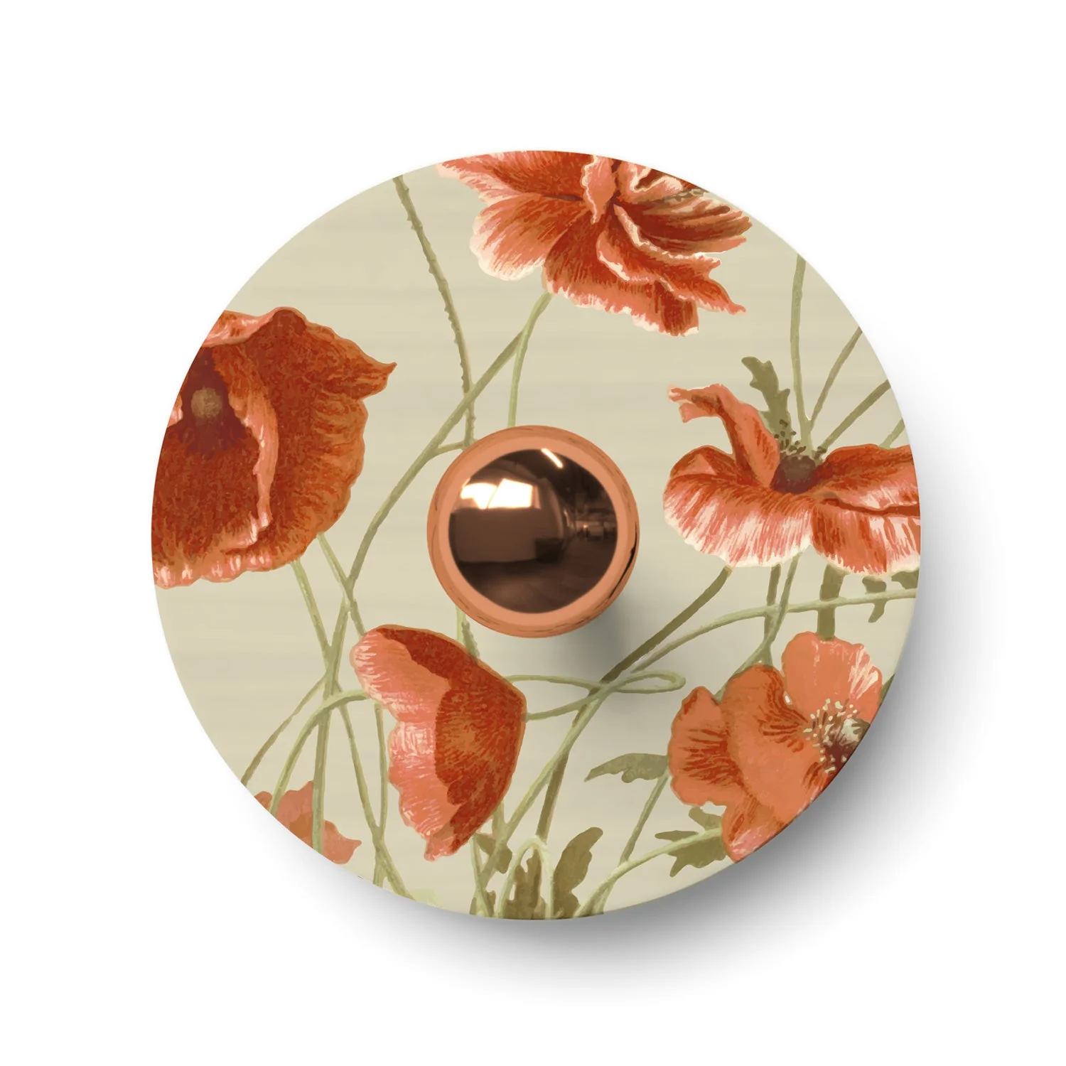 Paralume mini piatto Ellepì a disegni floreali 'Blossom Haven' Botanico Papaver, diametro 24 cm - Made in Italy - Image 3