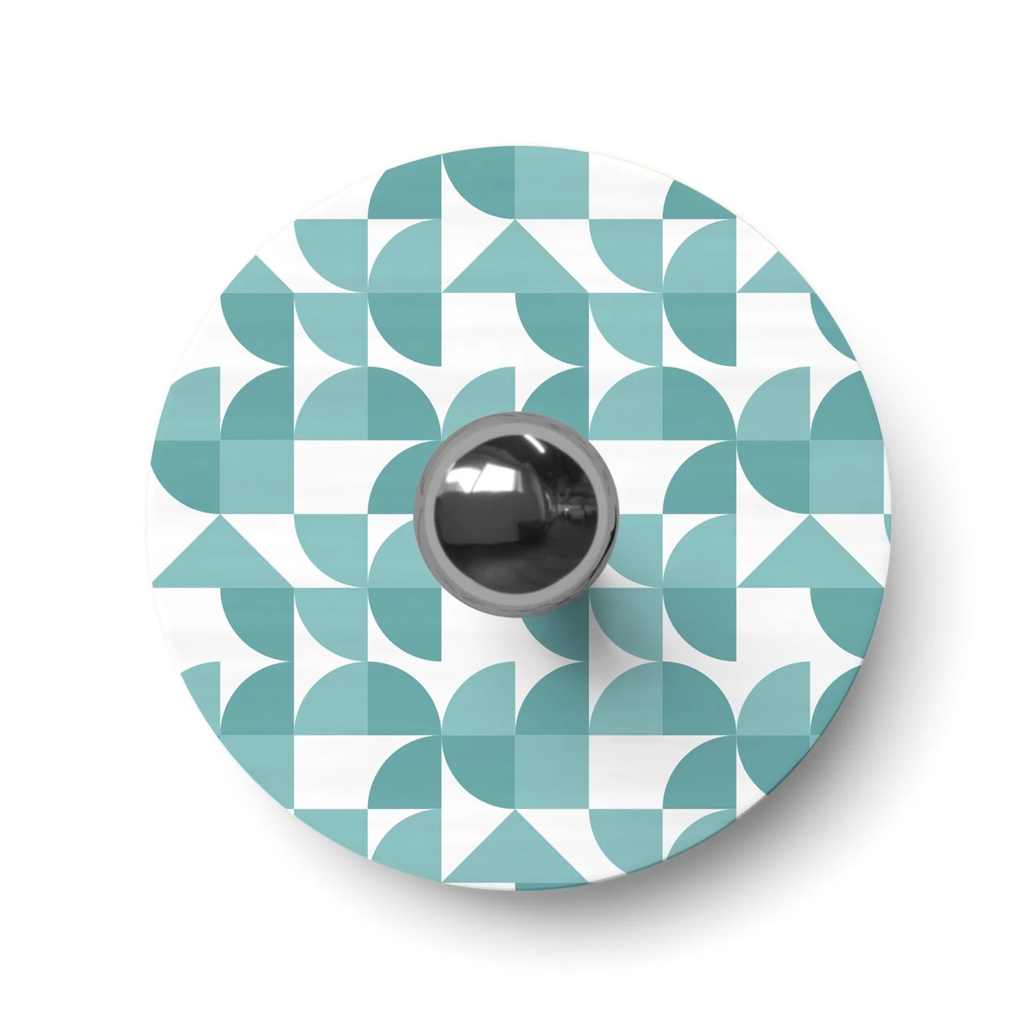 Paralume mini piatto Ellepì con disegni geometrici 'Kaleidoscope' Geometria 3, diametro 24 cm - Made in Italy - Image 3