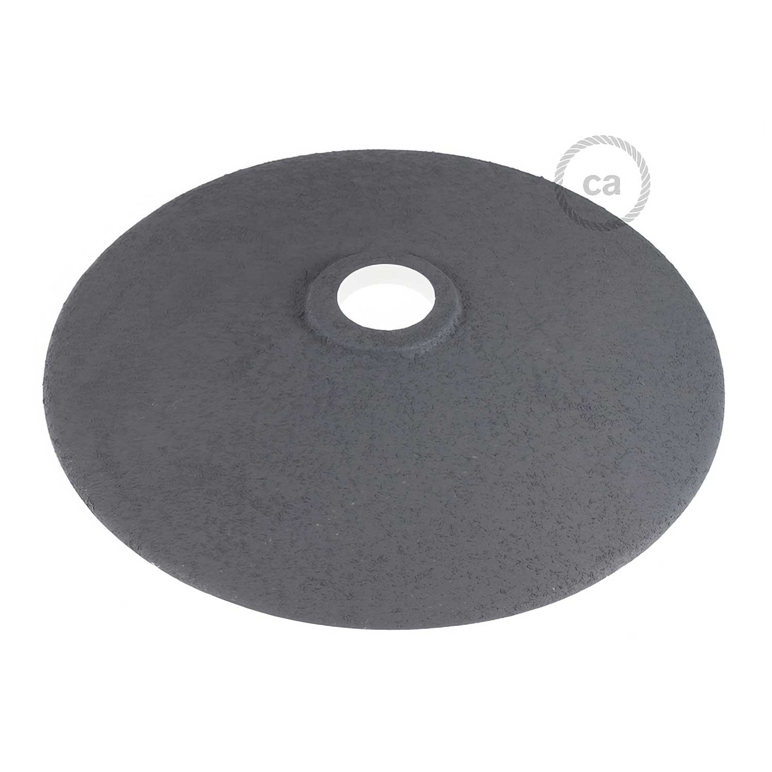 Paralume Piatto in ceramica per sospensione - Made in Italy - Effetto cemento - Image 3