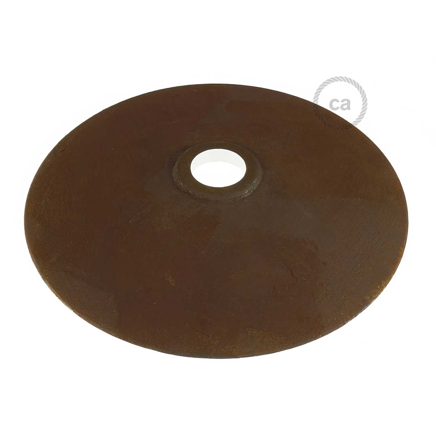Paralume Piatto in ceramica per sospensione - Made in Italy - Effetto corten - Image 3