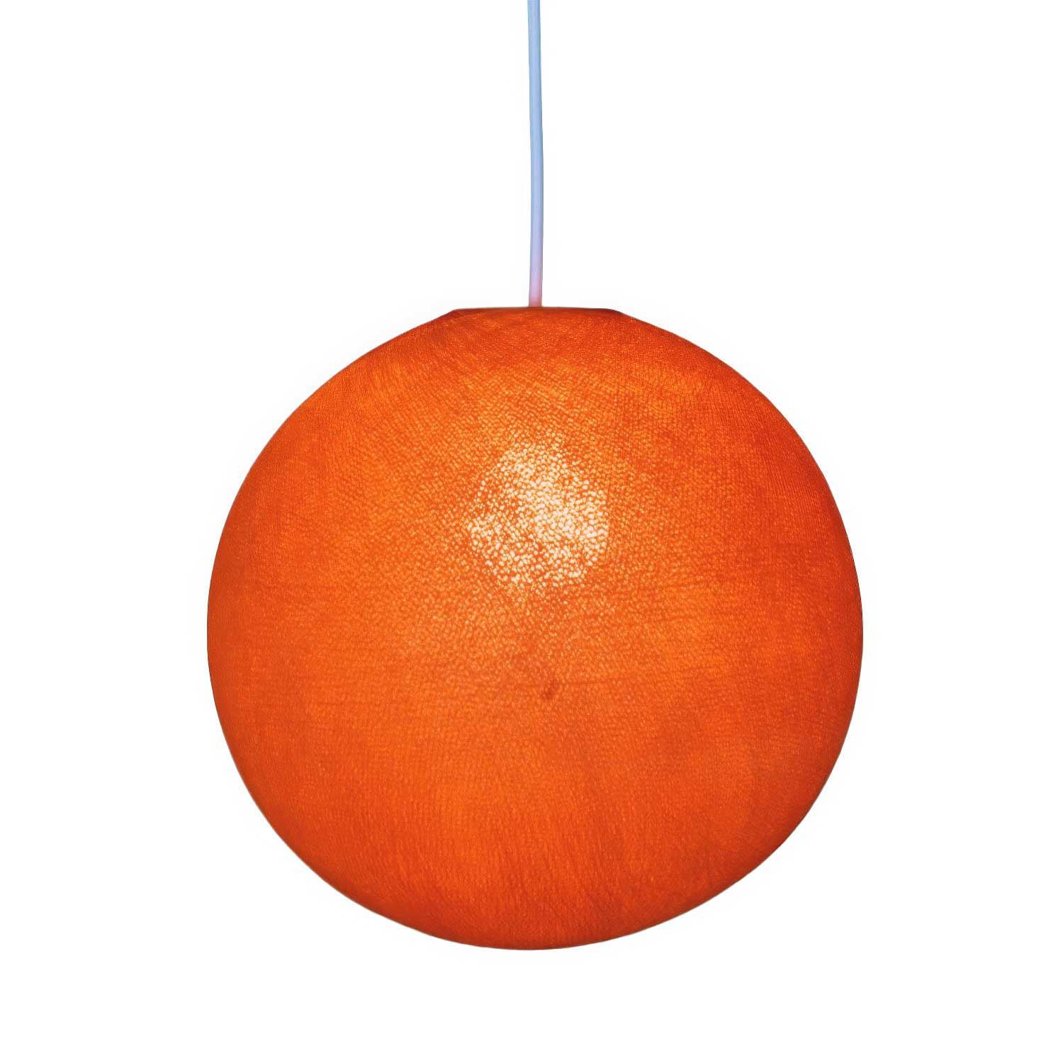 Paralume Sfera in filo 100% fatto a mano - Poliestere Arancione - Image 2