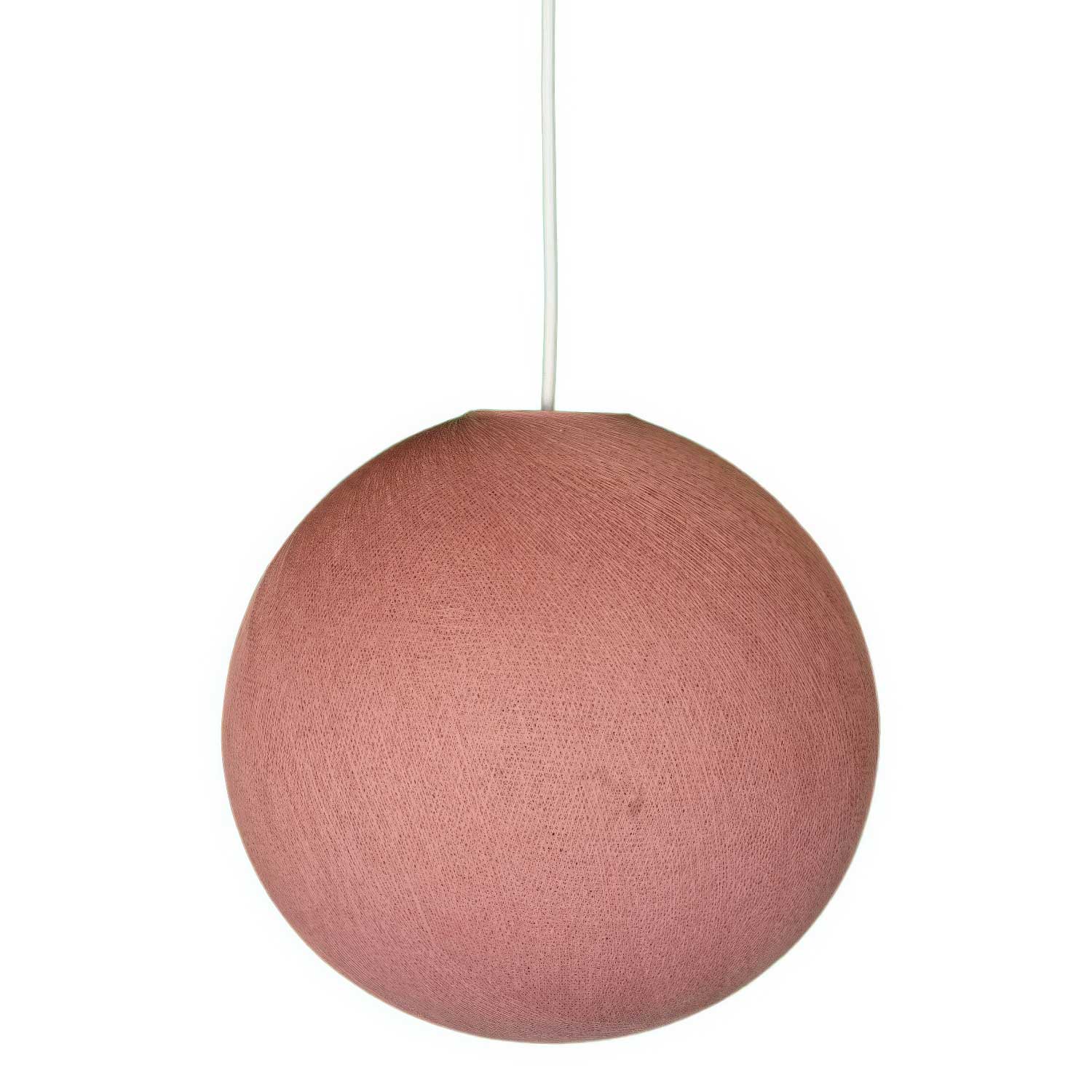 Paralume Sfera in filo 100% fatto a mano - Poliestere Cipria