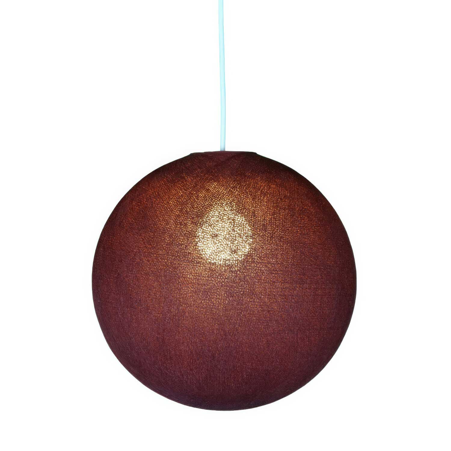 Paralume Sfera in filo 100% fatto a mano - Poliestere Merlot - Image 2