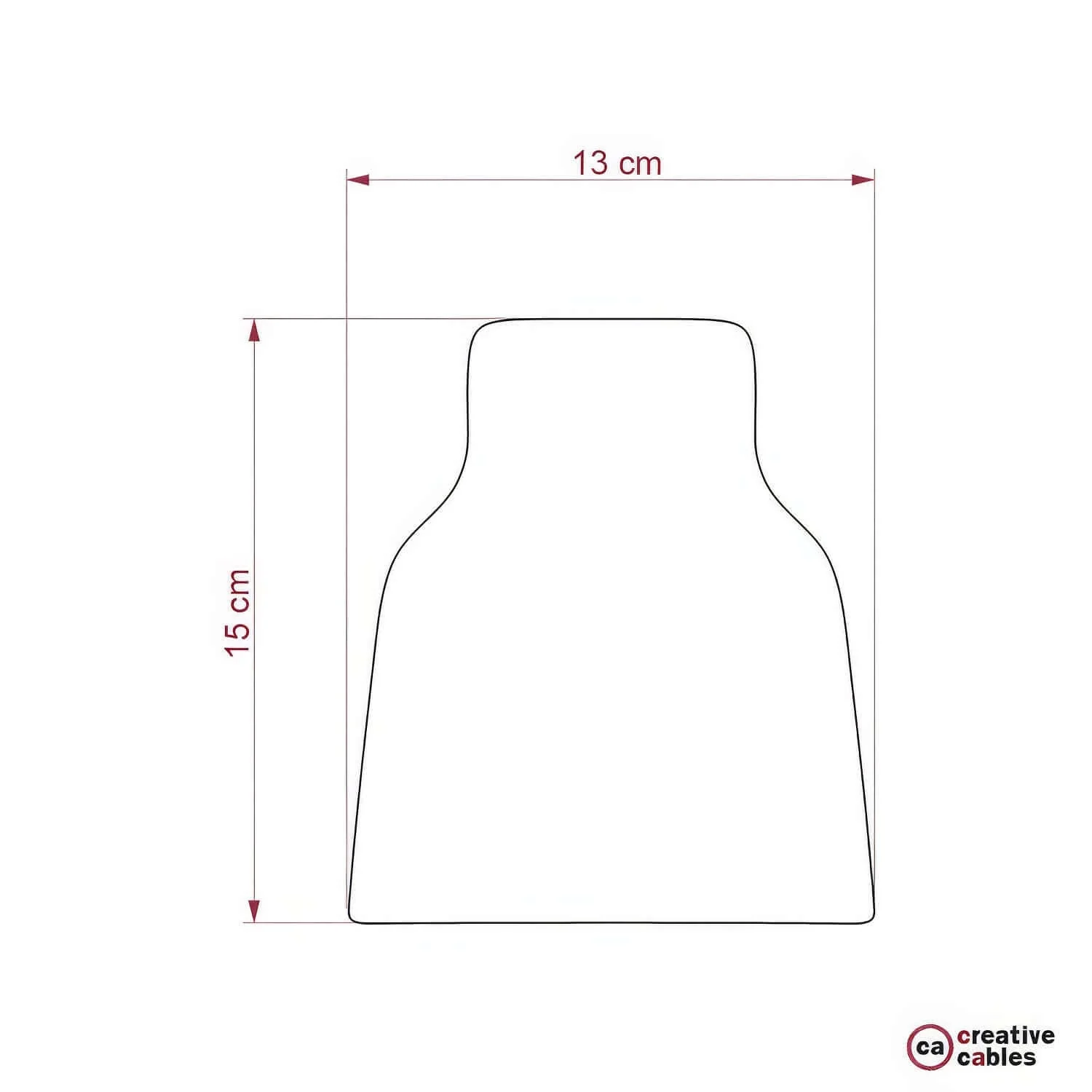 Paralume Vaso in ceramica, collezione Materia - Made in Italy - Tortora striato - Image 4