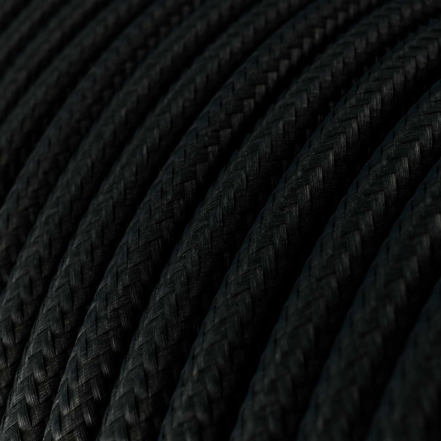 Pendant lamp with textile cable, Tub-E12 lampshade and metal details - Brushed bronze - Image 3