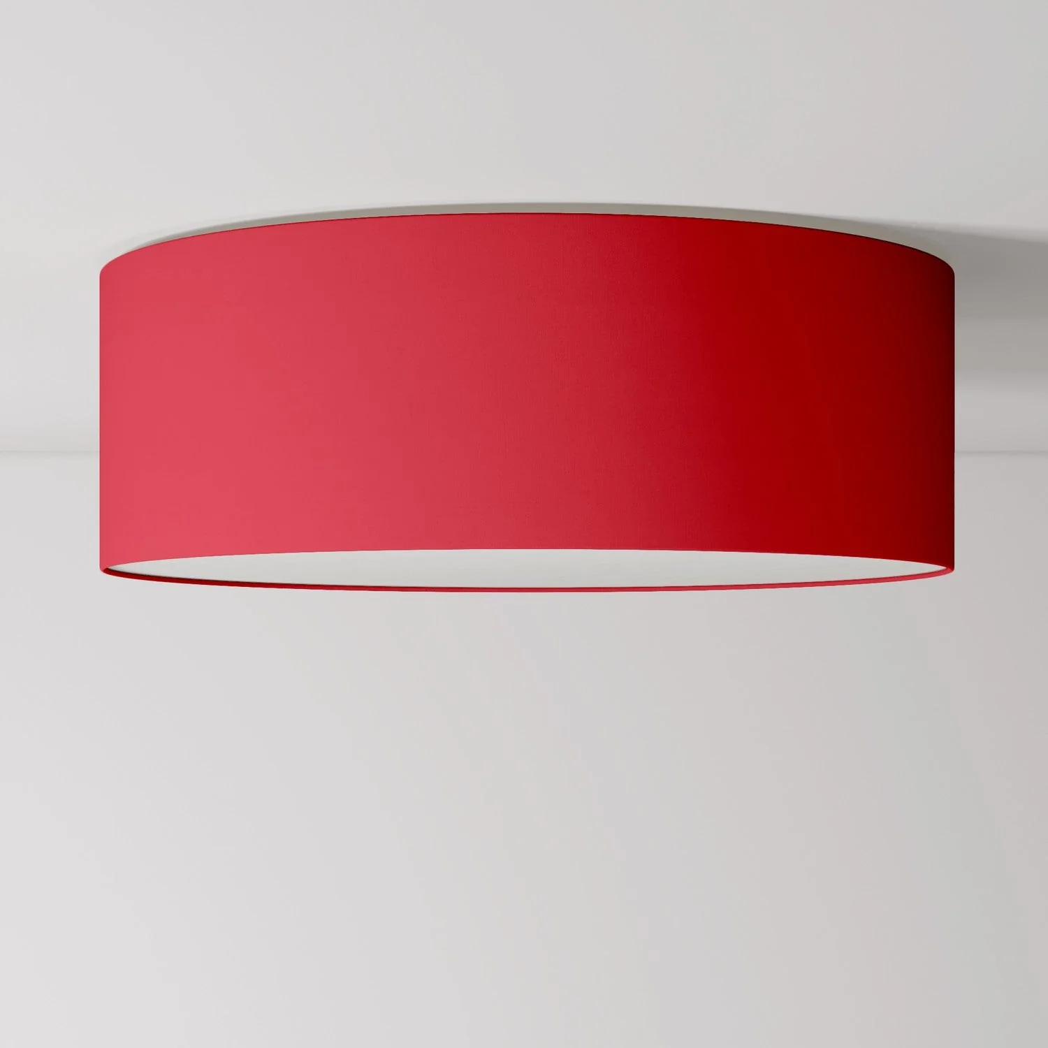 Plafoniera in tessuto Large - Made in Italy - Teletta Rosso