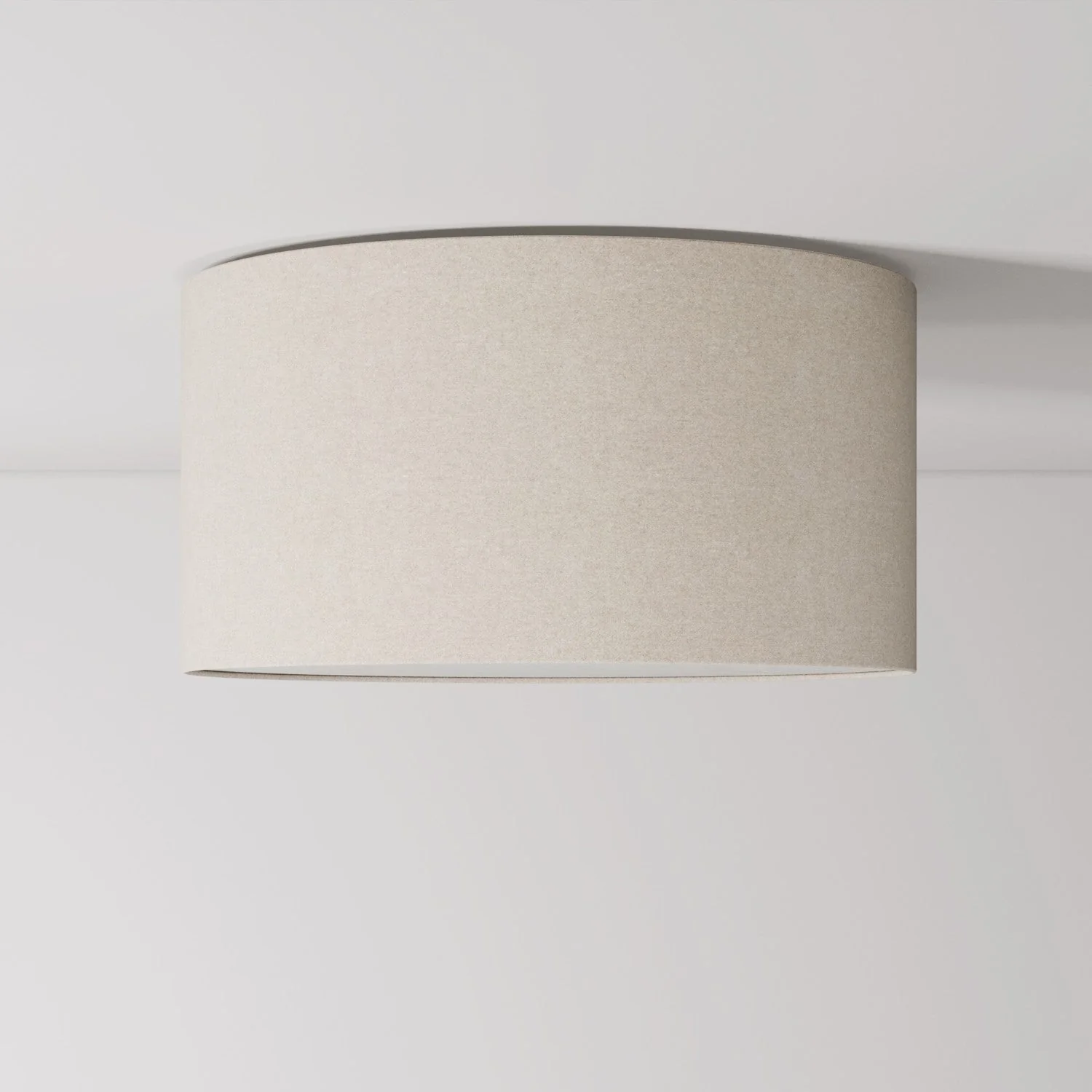 Plafoniera in tessuto Medium - Made in Italy - Lana Sabbia