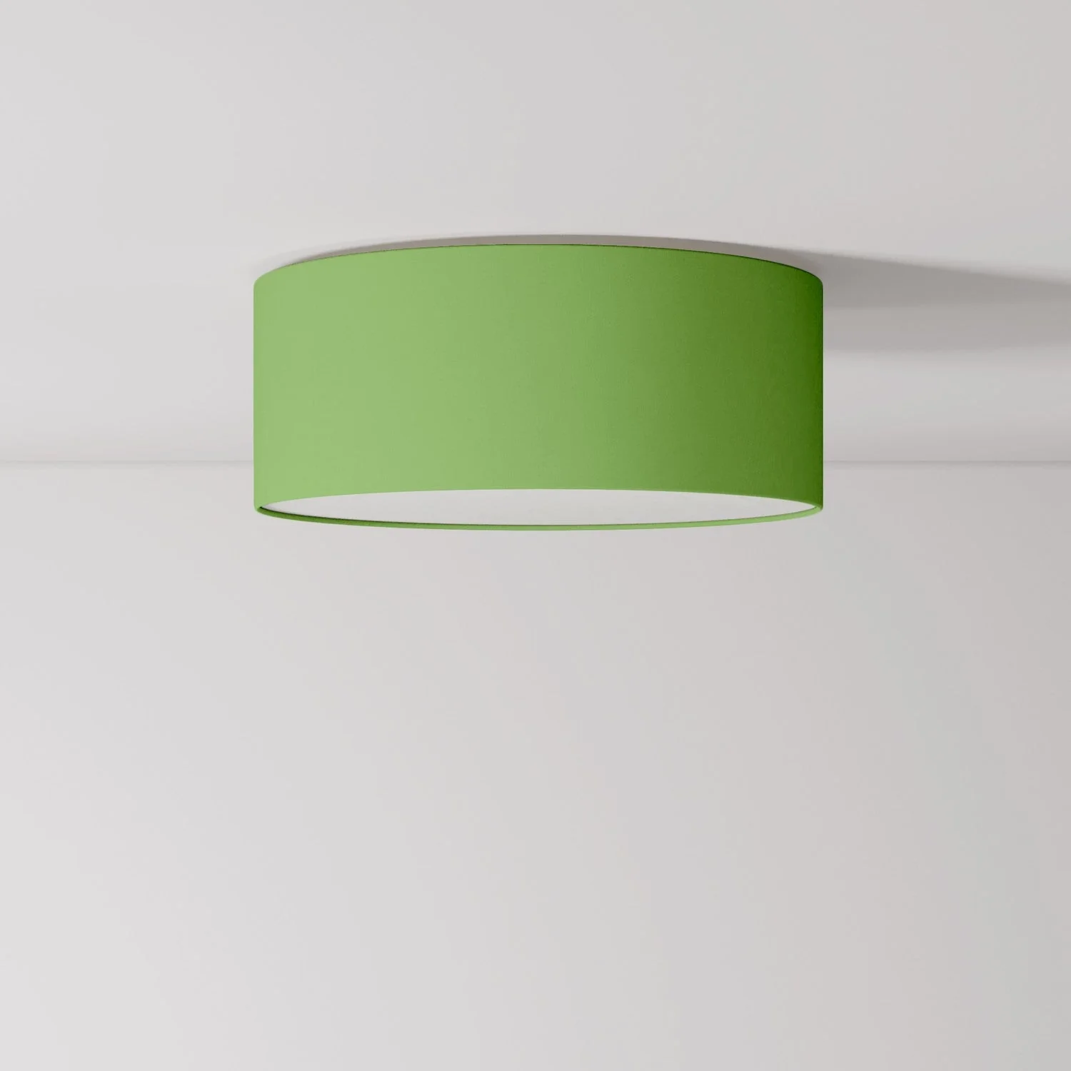 Plafoniera in tessuto Small - Made in Italy- Cinette Verde Pistacchio