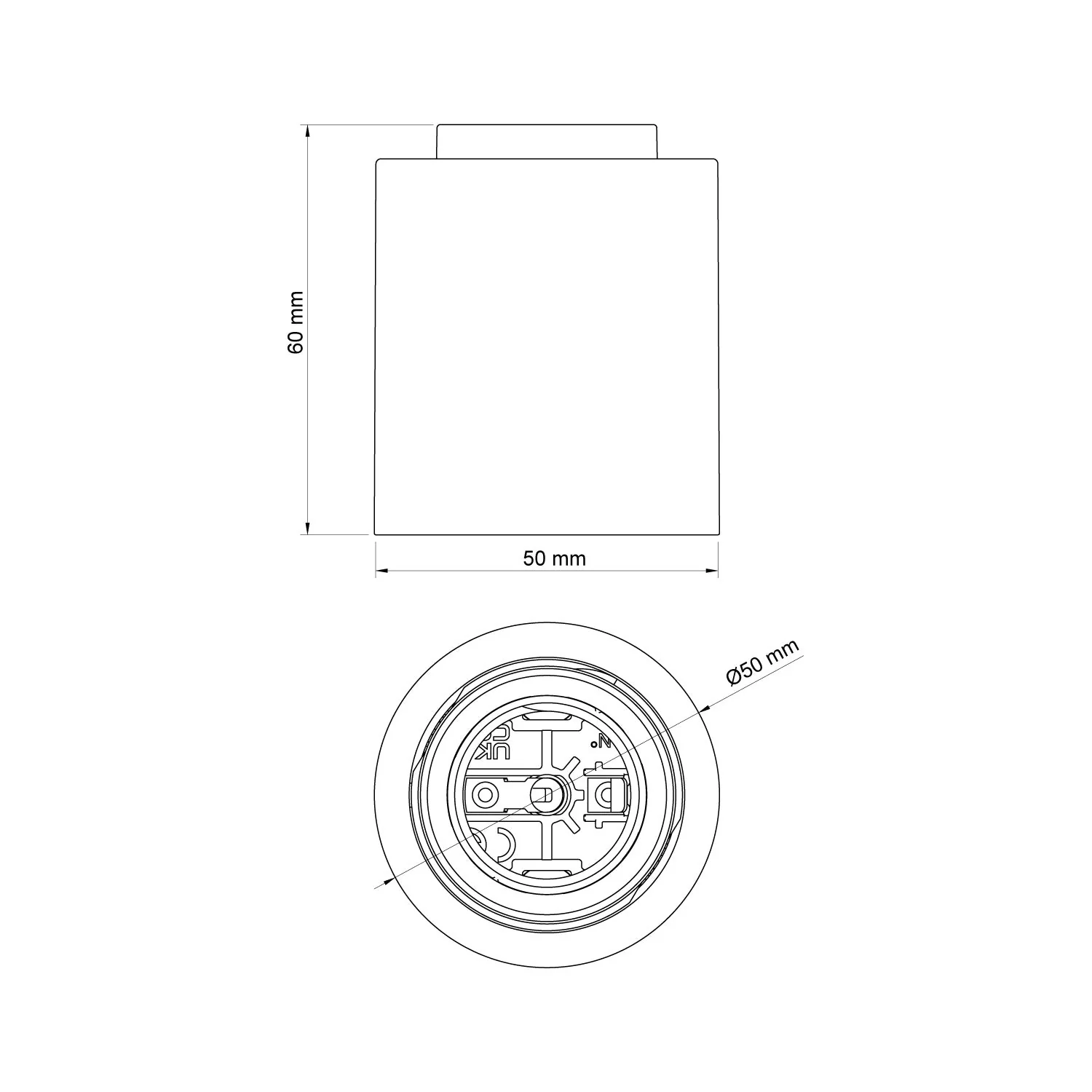 Portalampada E27 Bianco da parete o soffitto - Waterproof IP44 - Image 5