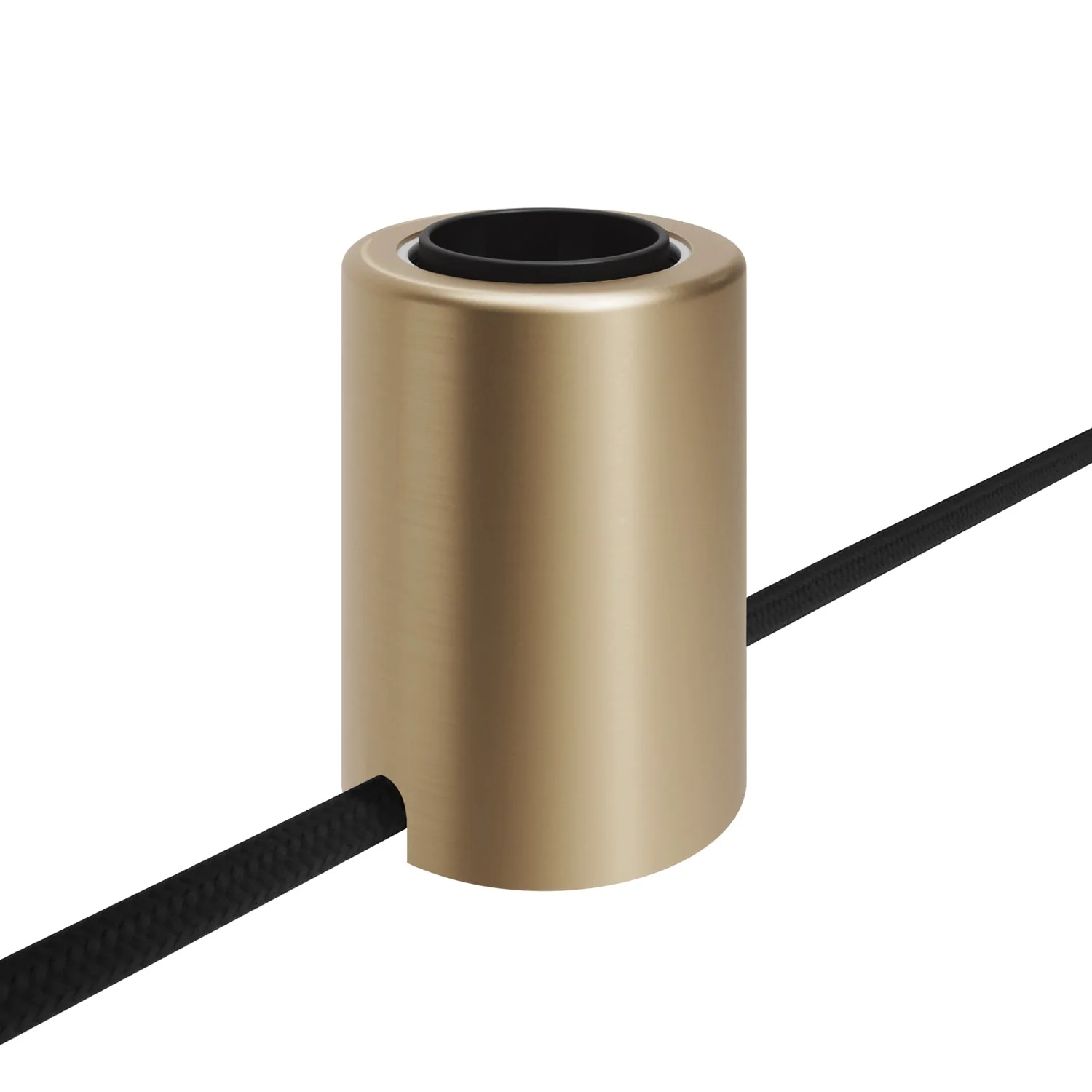 Portalampada E27 Spostaluce in metallo da parete o soffitto - Bronzo satinato