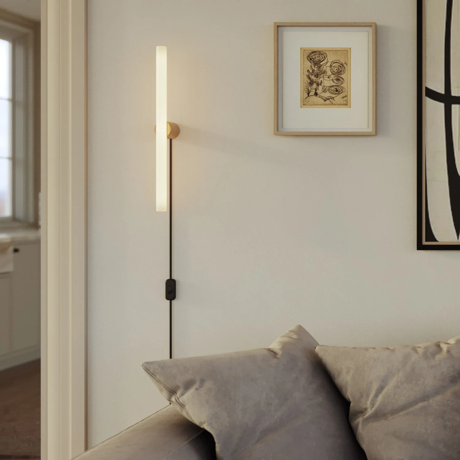 Portalampada S14d Spostaluce in metallo da parete o soffitto - Bronzo satinato - Image 3