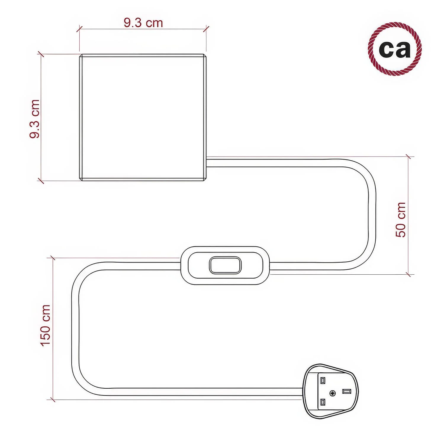 Posaluce Cubetto, lampada da tavolo in legno naturale e spina UK - Neutro - Image 4
