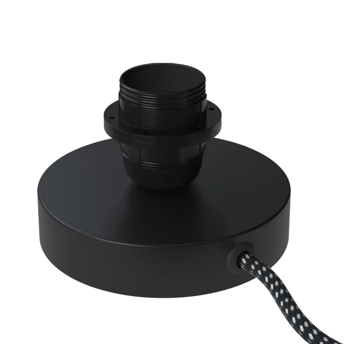 Posaluce for lampshade - Table lamp in metal - Black