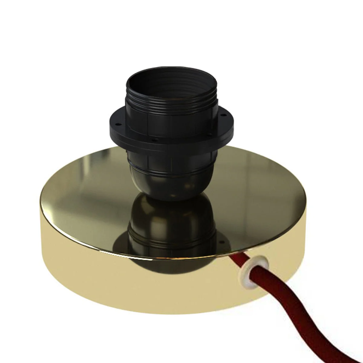 Posaluce for lampshade - Table lamp in metal - Brass