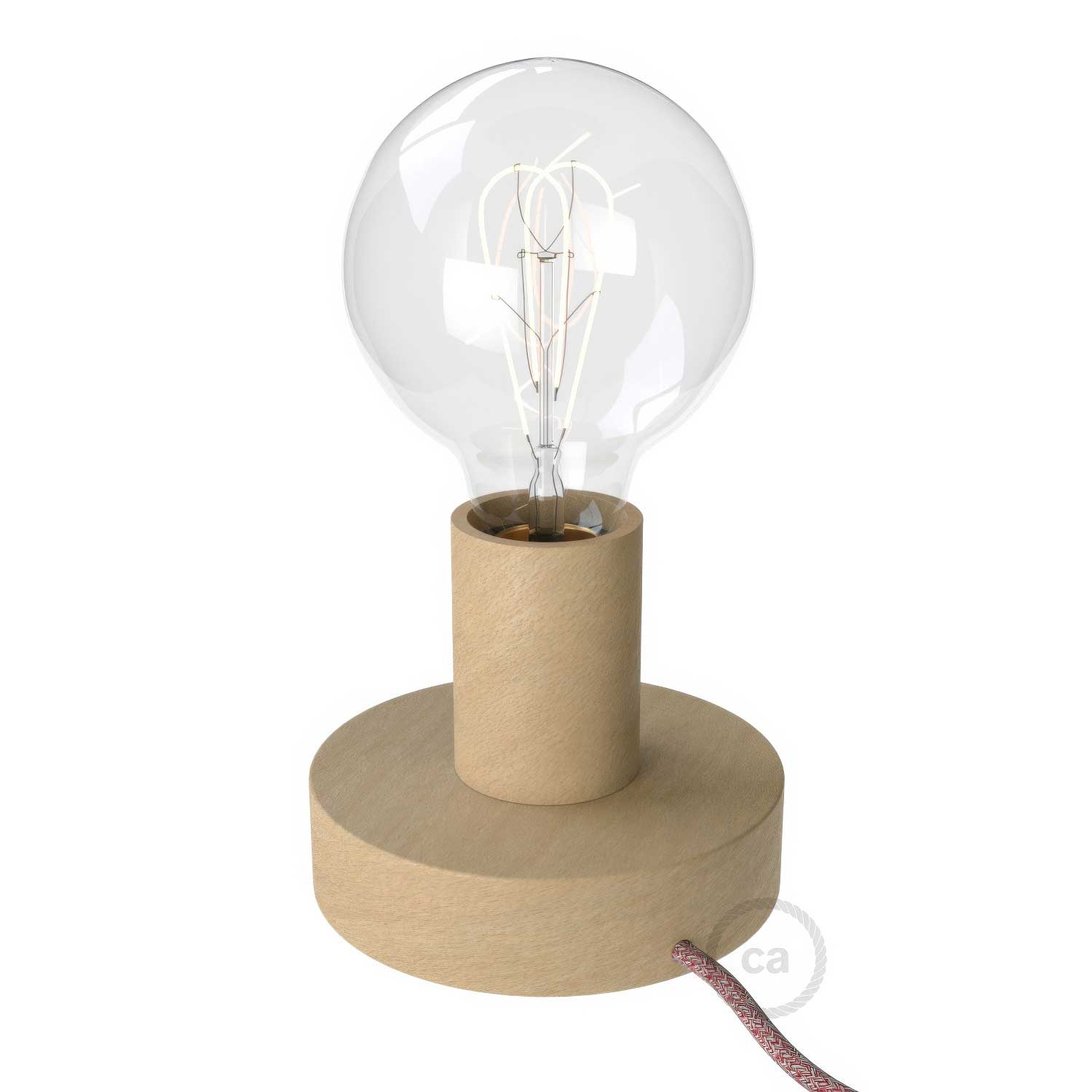Posaluce - Lampada da tavolo in legno Small - Neutro