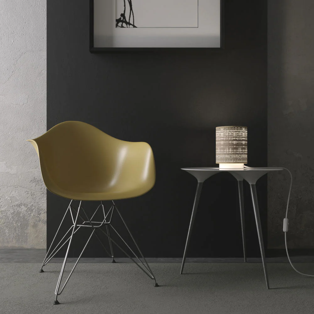 Posaluce per paralume - Lampada da tavolo in metallo e spina UK - Bianco opaco - Image 2
