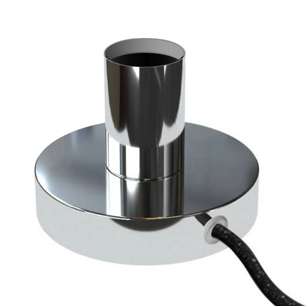 Posaluce - Table lamp in metal - Chrome