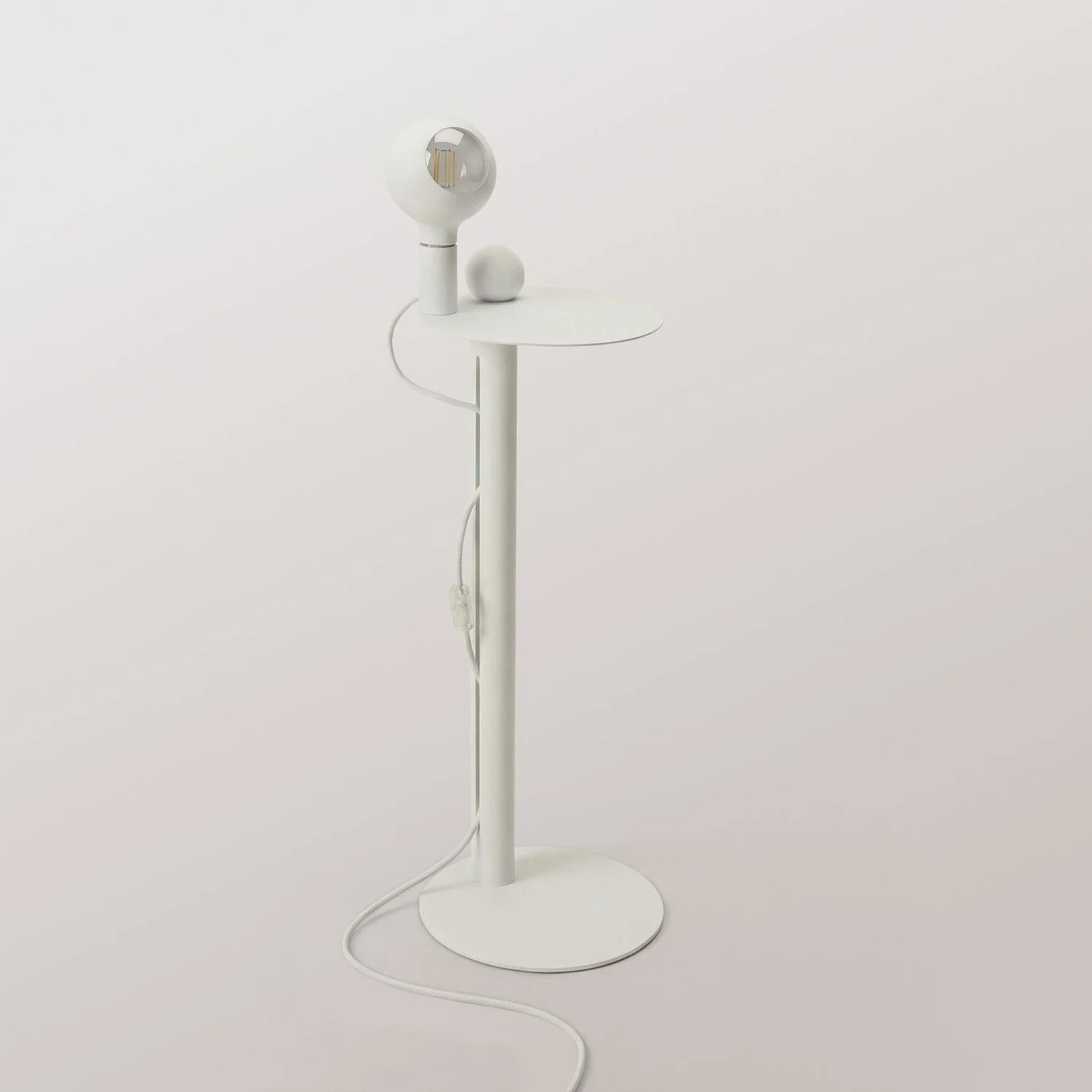 Rocco - Lampada da terra con lampadina Camo - Bianco - Image 5