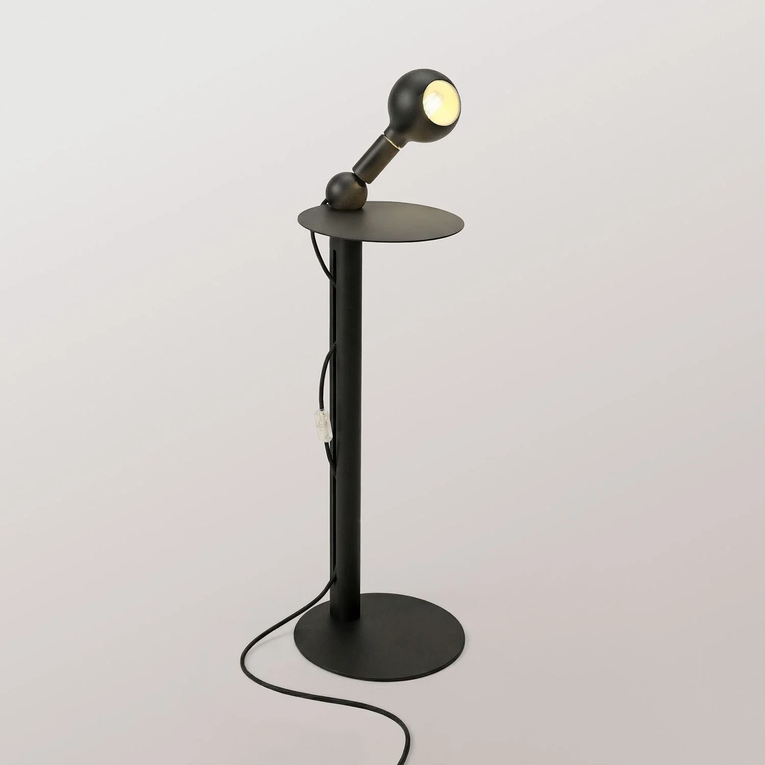 Rocco - Lampada da terra con lampadina Camo - Nero