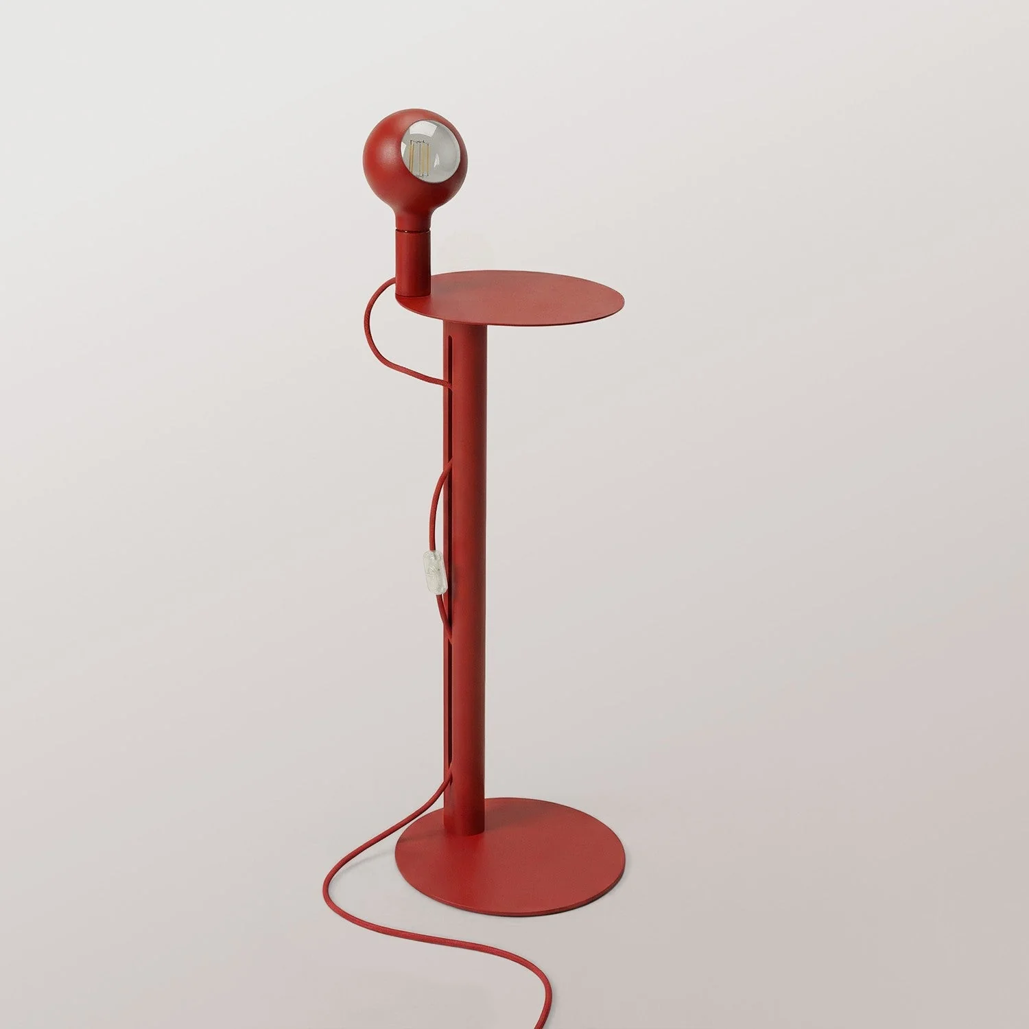 Rocco - Lampada da terra con lampadina Camo - Rosso - Image 5