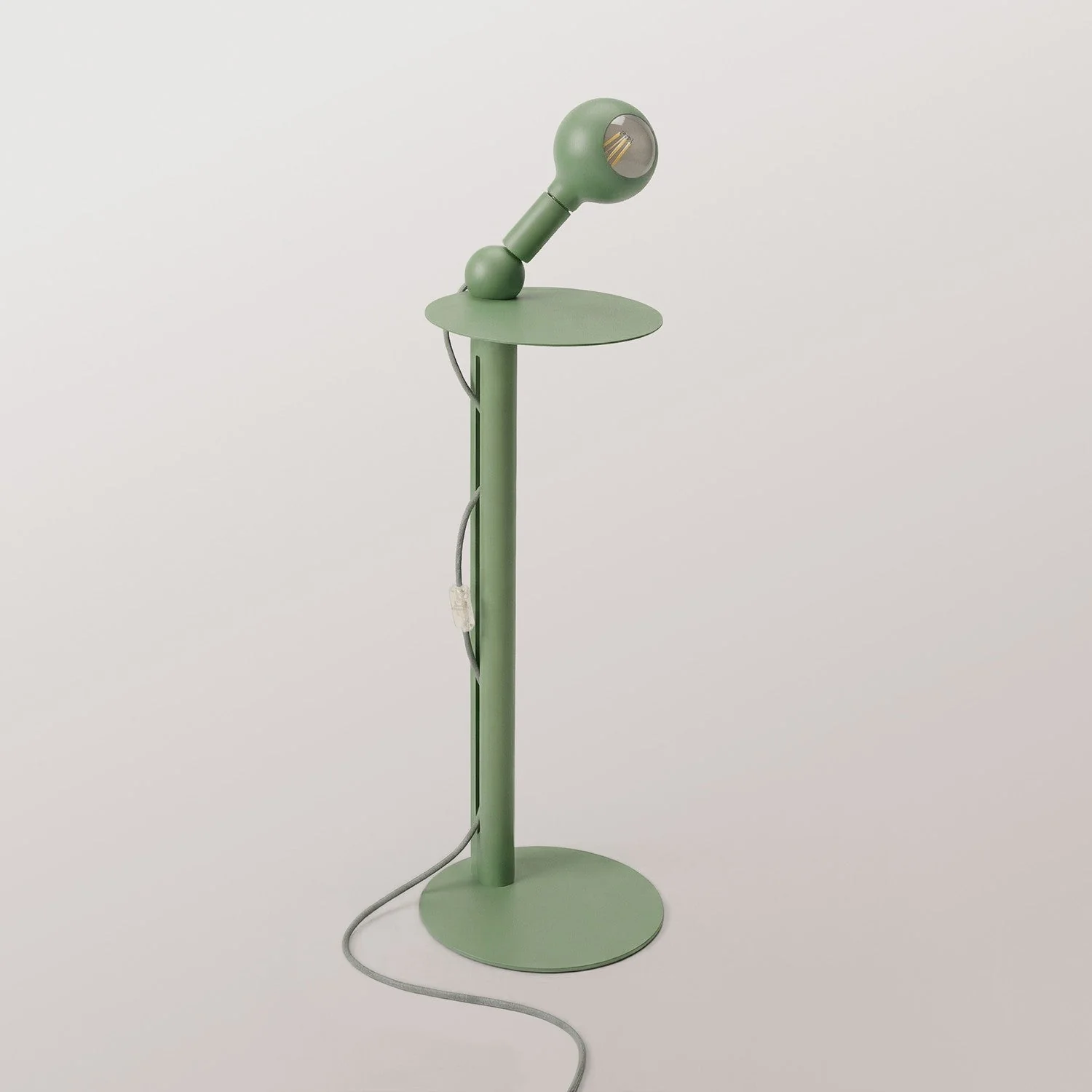Rocco - Lampada da terra con lampadina Camo - Verde - Image 4