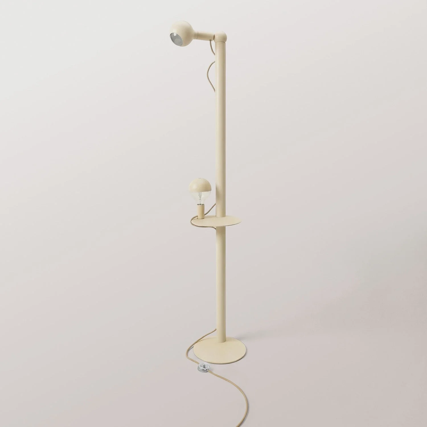 Rocco XXL - Lampada da terra con lampadina Maria e Camo - Panna - Image 4