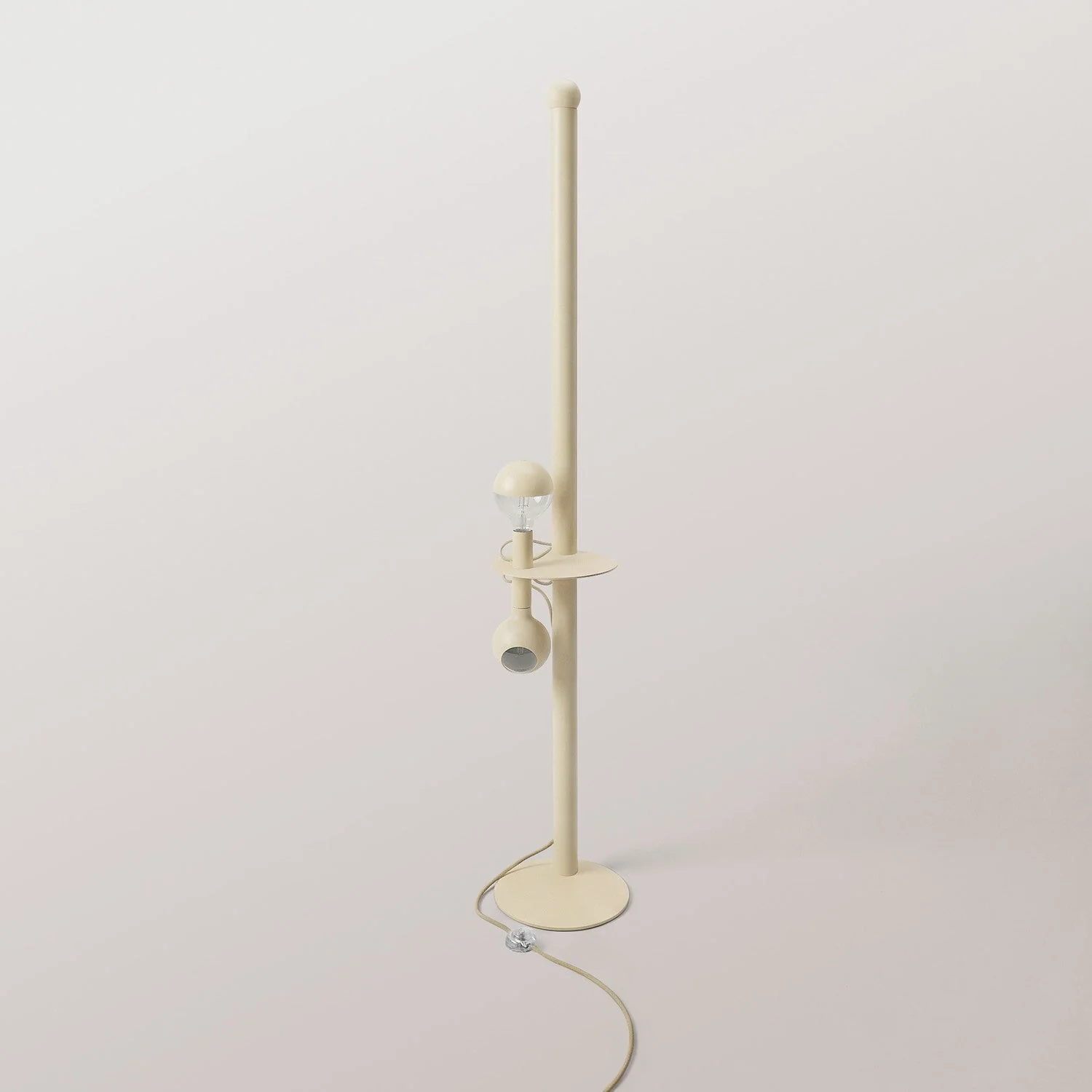 Rocco XXL - Lampada da terra con lampadina Maria e Camo - Panna - Image 6