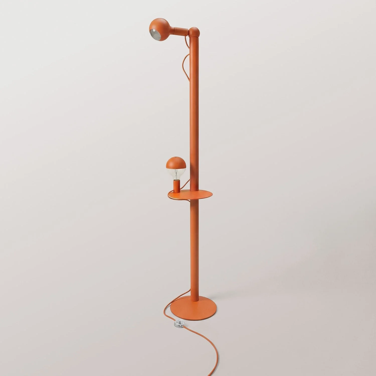 Rocco XXL - Lampada da terra con spina UK e lampadina Maria e Camo - Arancio - Image 4