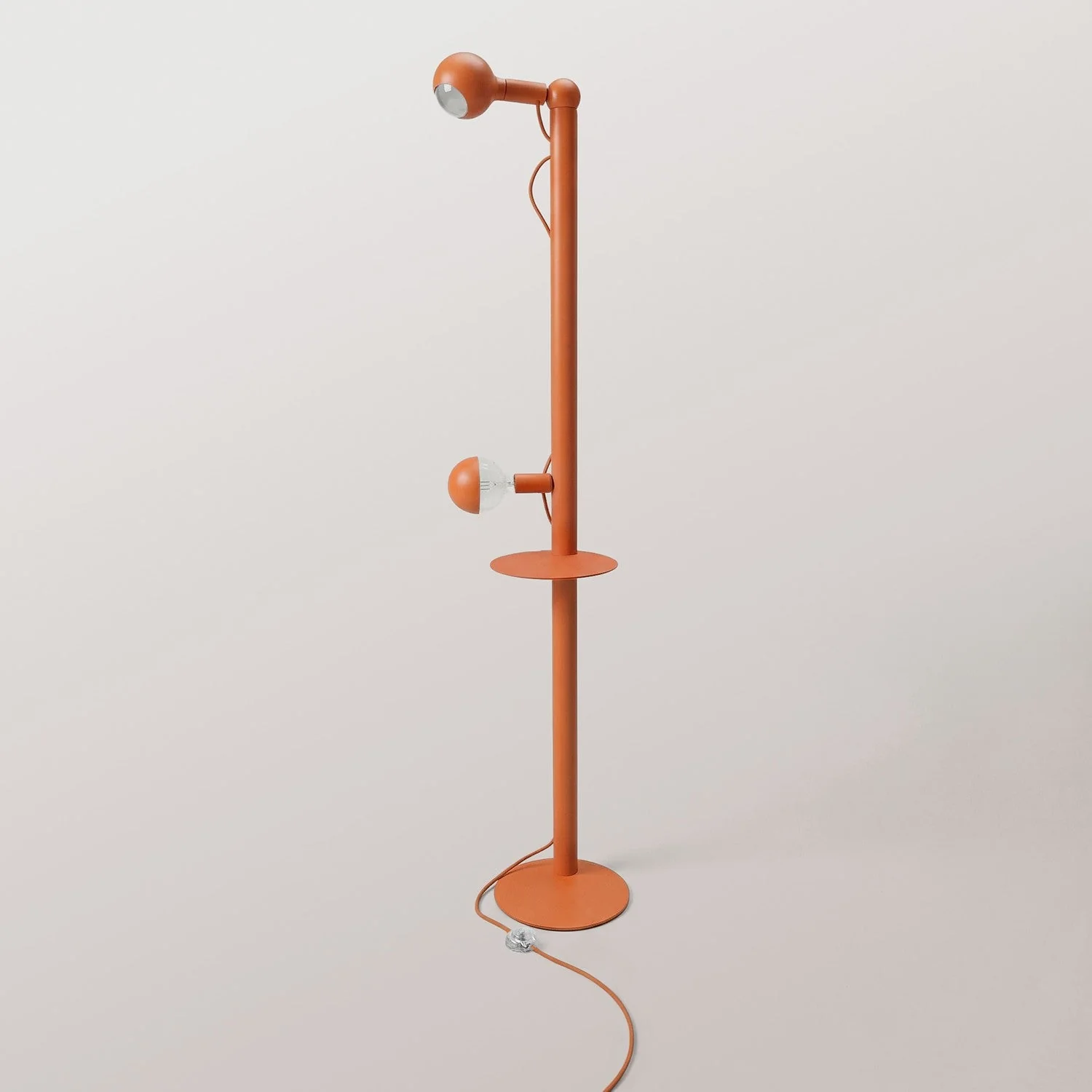 Rocco XXL - Lampada da terra con spina UK e lampadina Maria e Camo - Arancio - Image 5