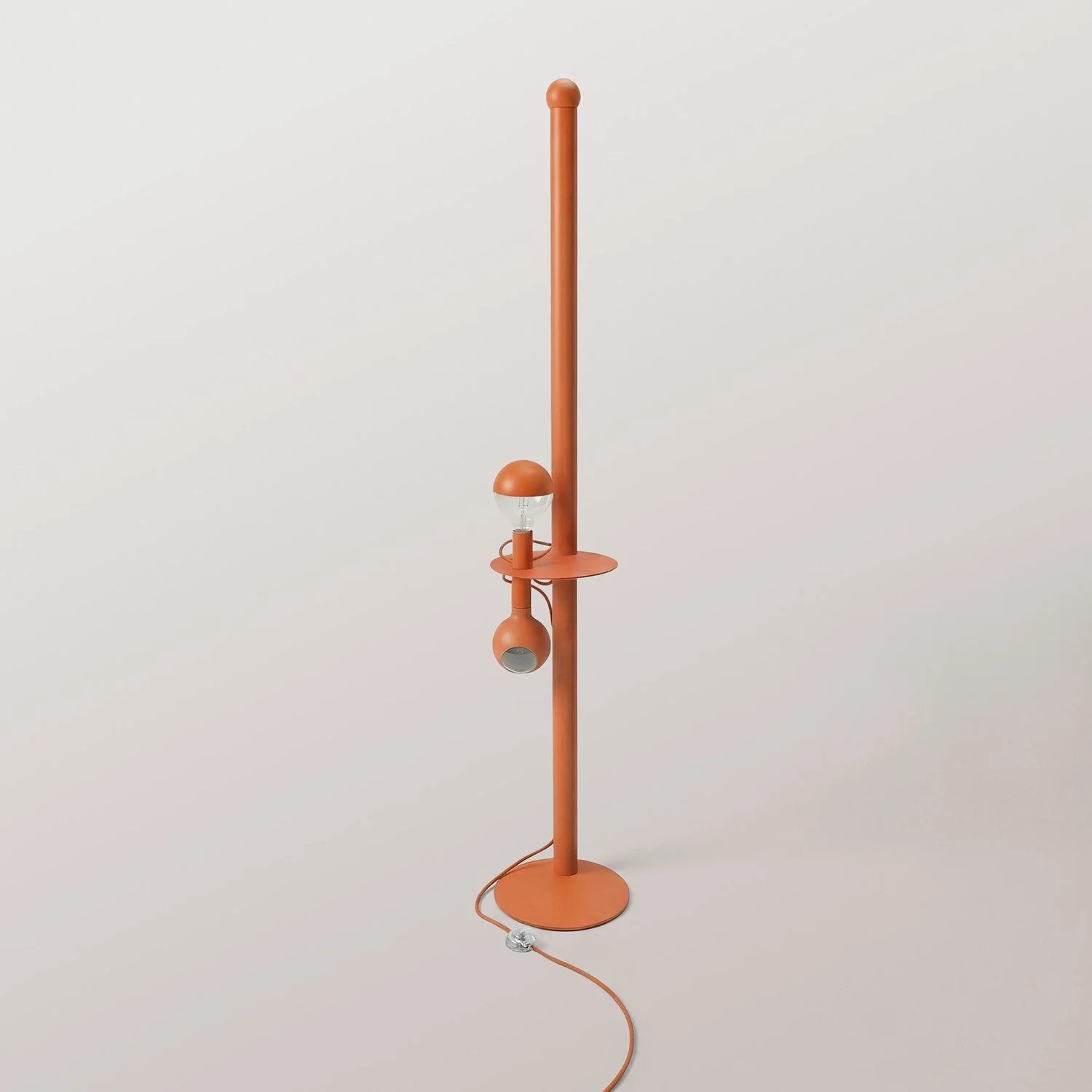 Rocco XXL - Lampada da terra con spina UK e lampadina Maria e Camo - Arancio - Image 6