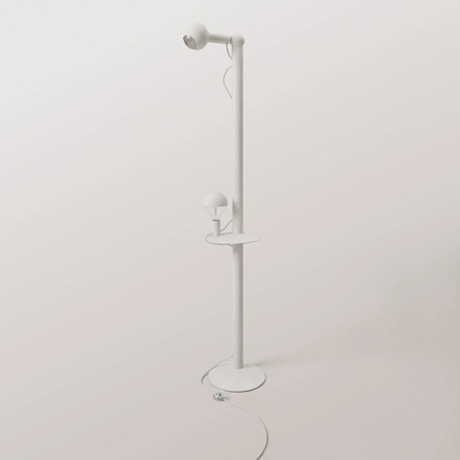 Rocco XXL - Lampada da terra con spina UK e lampadina Maria e Camo - Bianco - Image 4