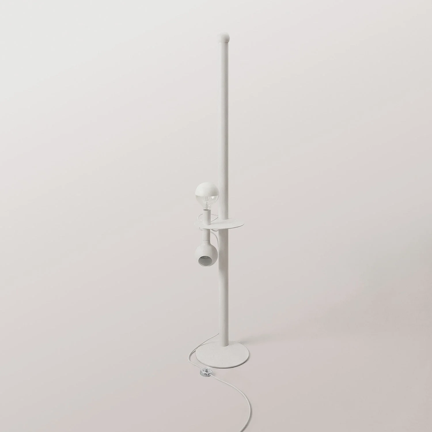 Rocco XXL - Lampada da terra con spina UK e lampadina Maria e Camo - Bianco - Image 6