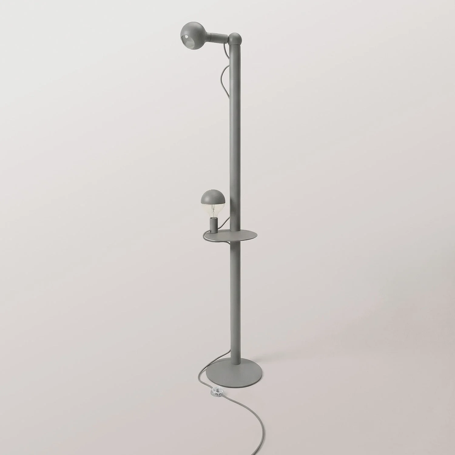 Rocco XXL - Lampada da terra con spina UK e lampadina Maria e Camo - Grigio - Image 4