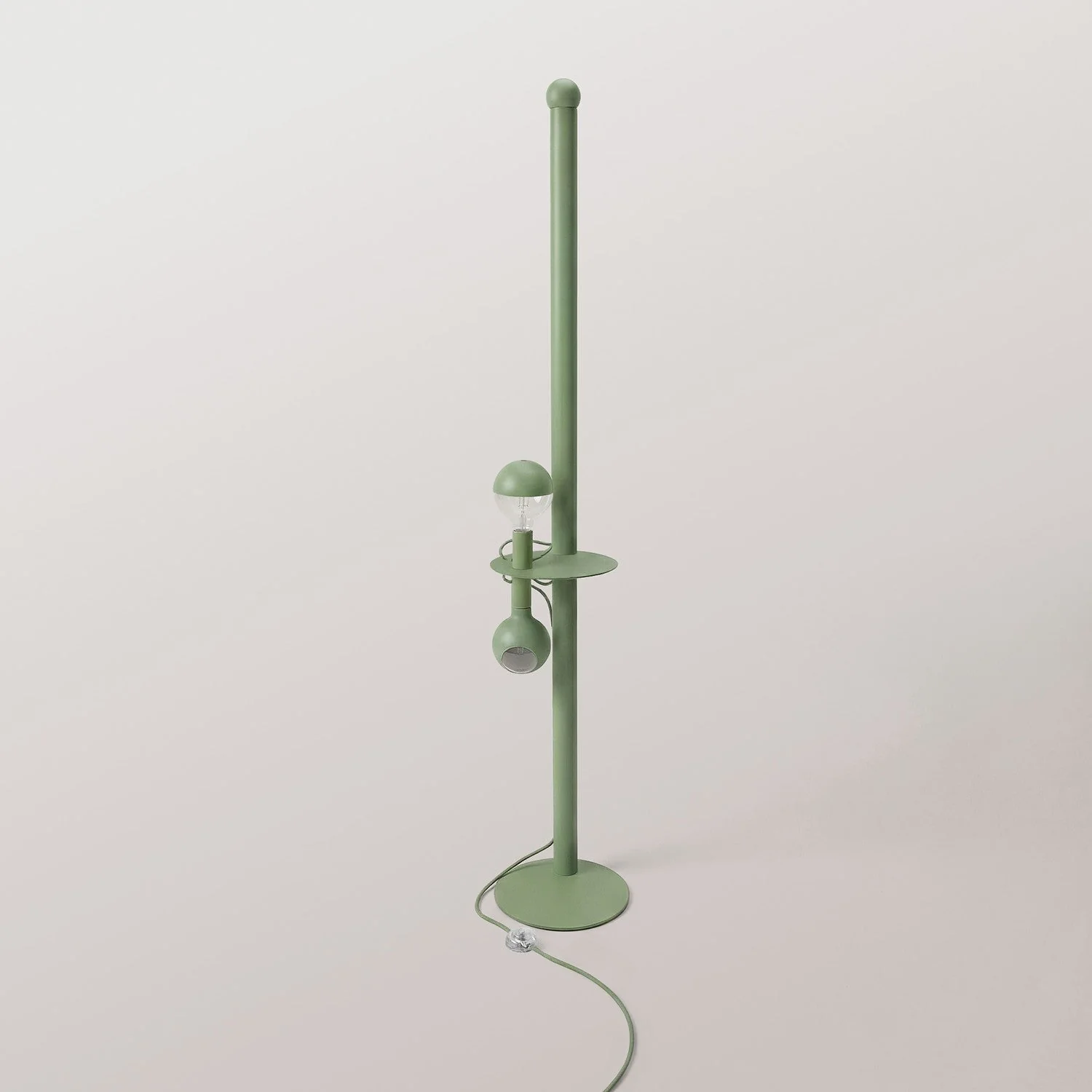 Rocco XXL - Lampada da terra con spina UK e lampadina Maria e Camo - Verde - Image 6